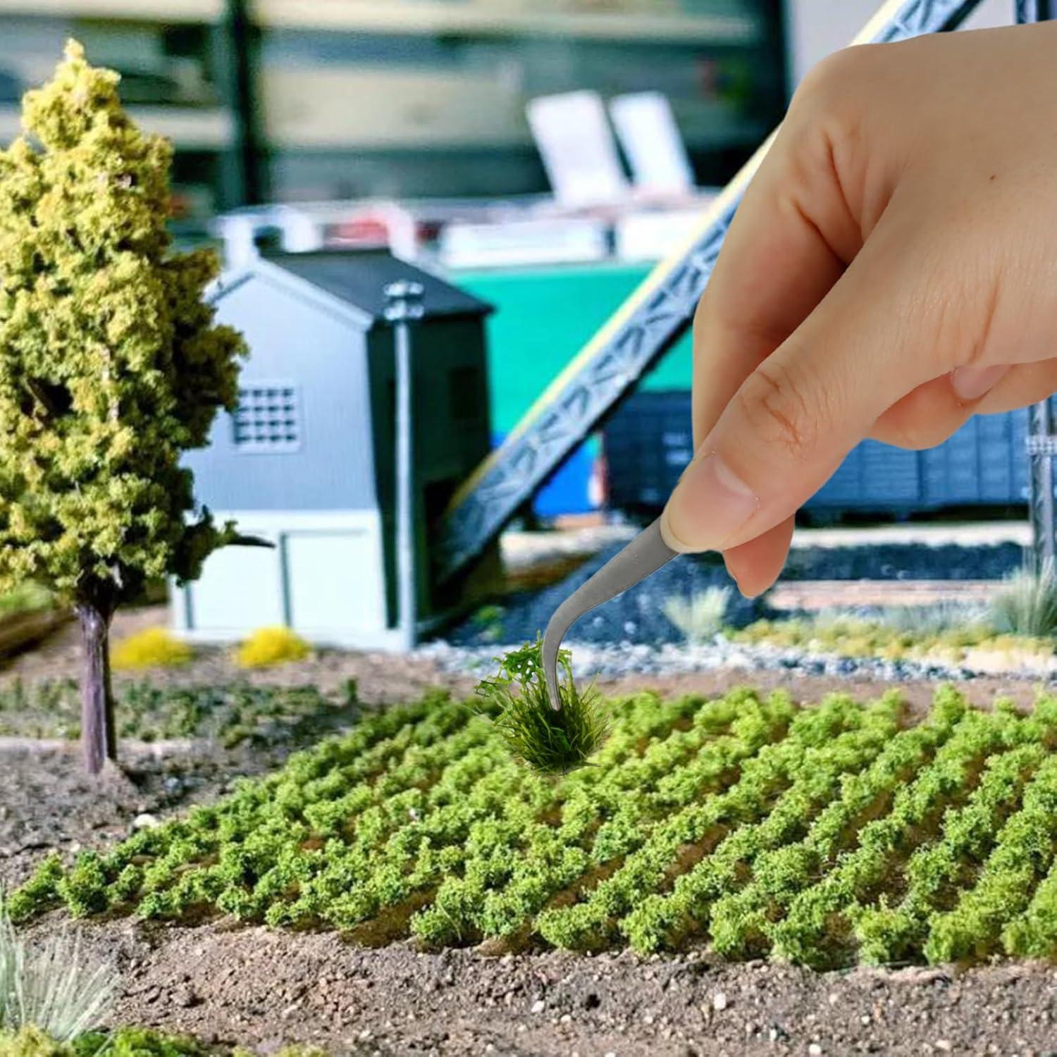 Grama Estática Tuft 104 Pcs Warmtree Verde Oscuro