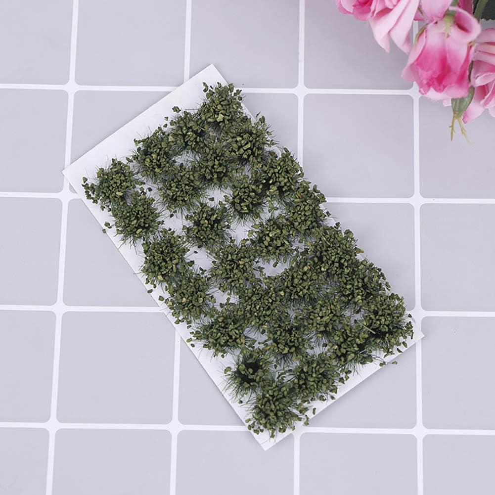 28 Pcs Arbustos Verdes Rizados Warmtree para Diorama