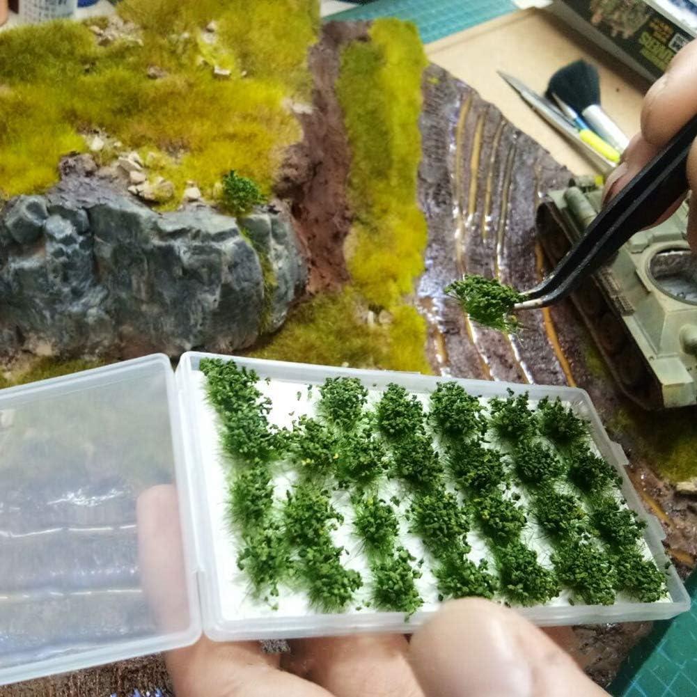 28 Pcs Arbustos Verdes Rizados Warmtree para Diorama
