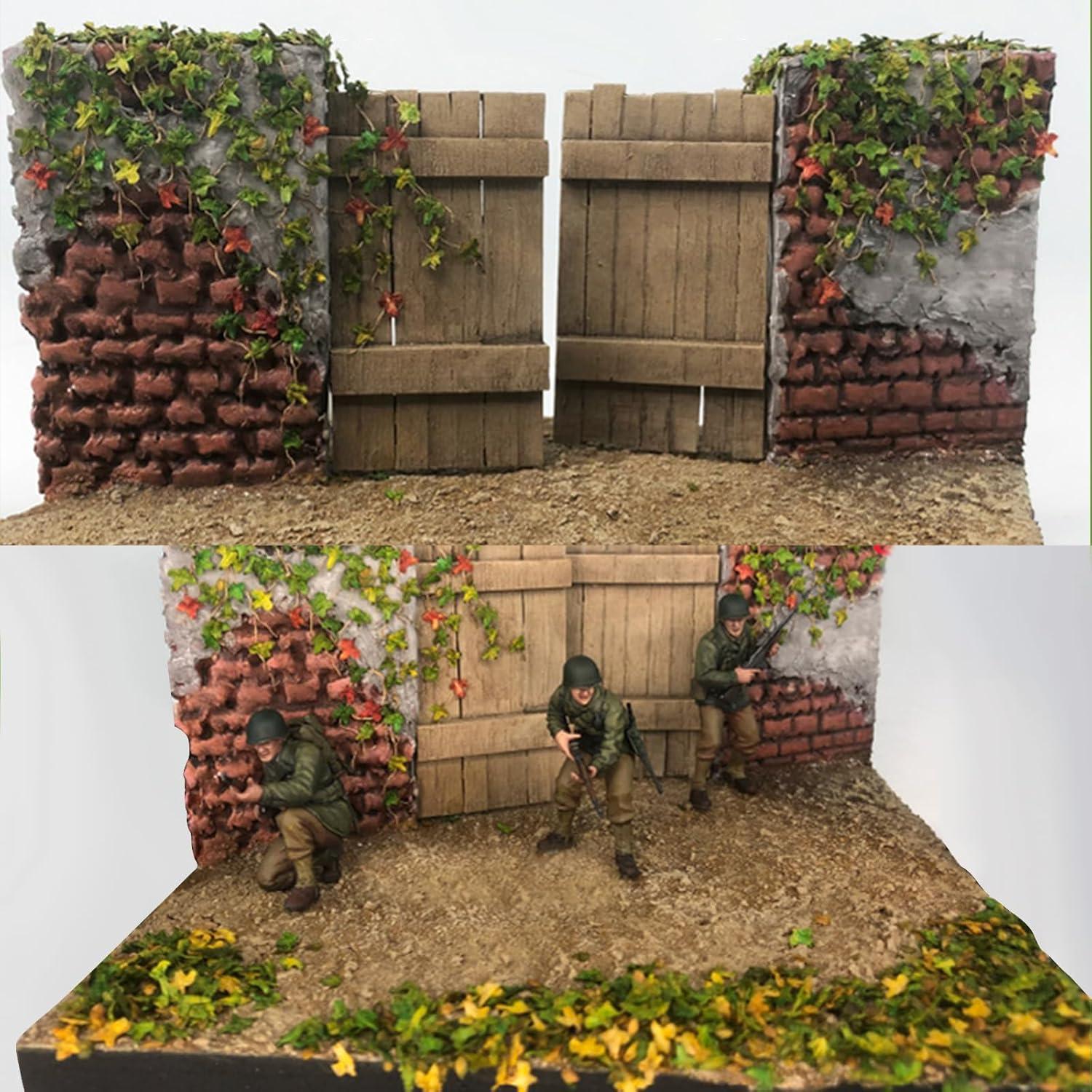 Hojas Miniatura Realistas FOIMAS para Diorama y Jardín de Hadas