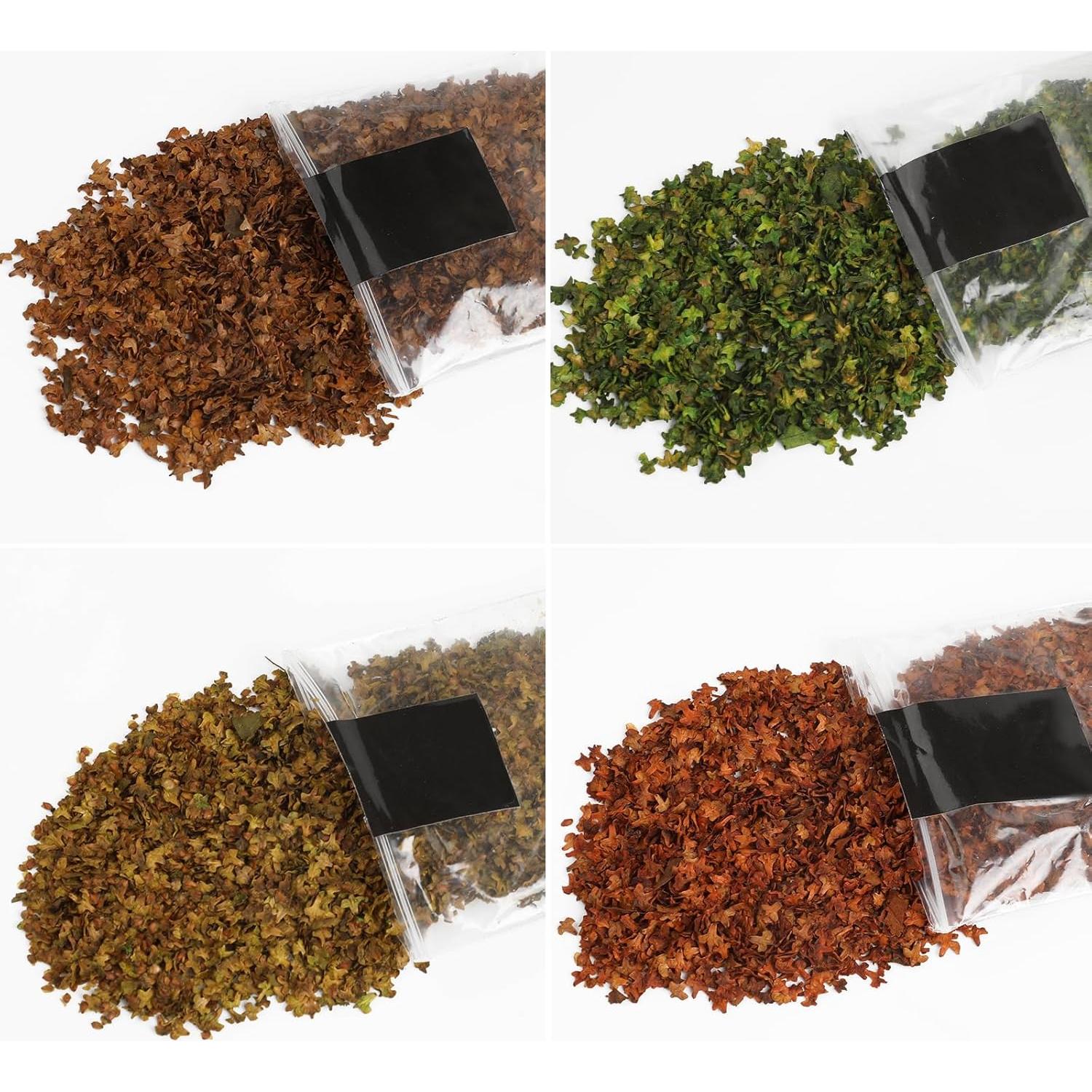 Hojas Miniatura Realistas FOIMAS para Diorama y Jardín de Hadas