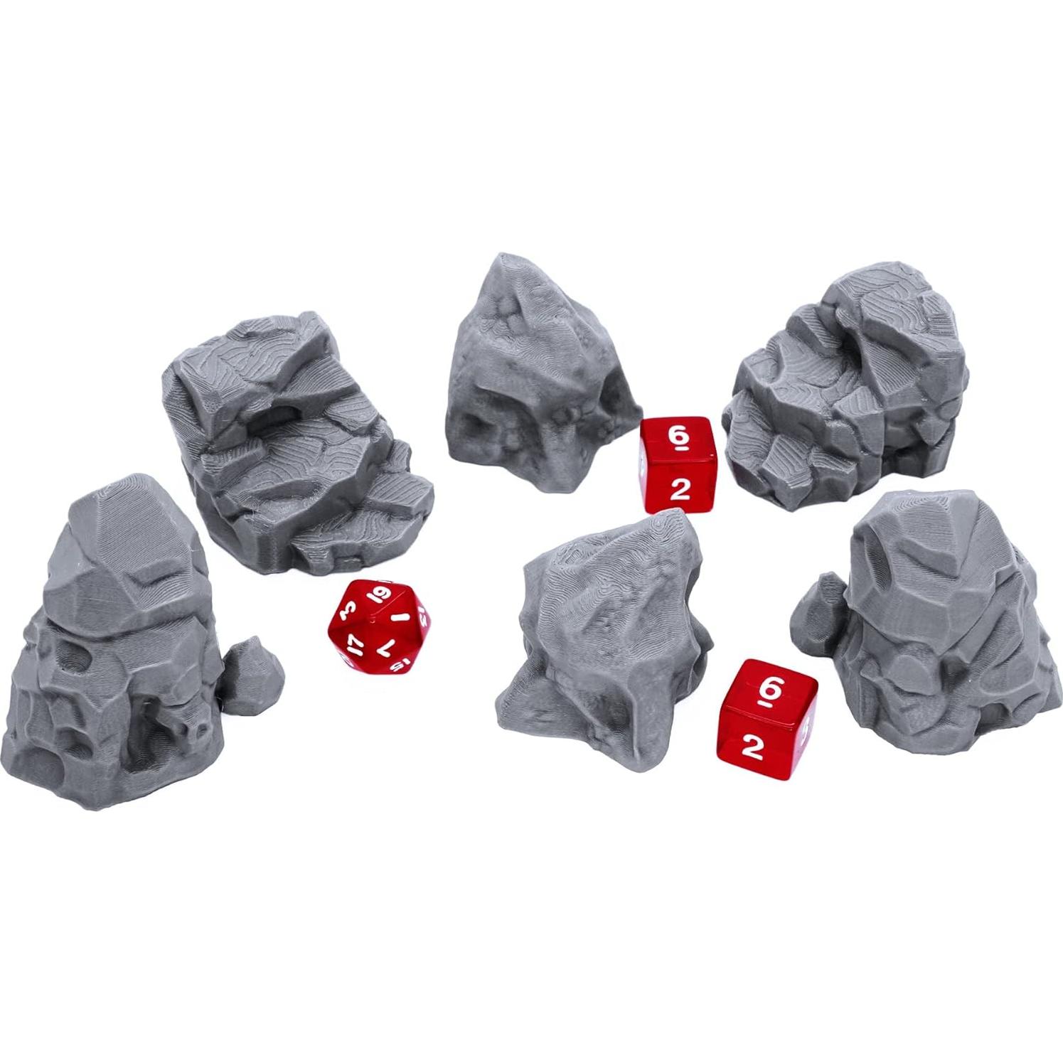 Paquete de Rocas EnderToys para Miniaturas 28mm - Escenografía 3D