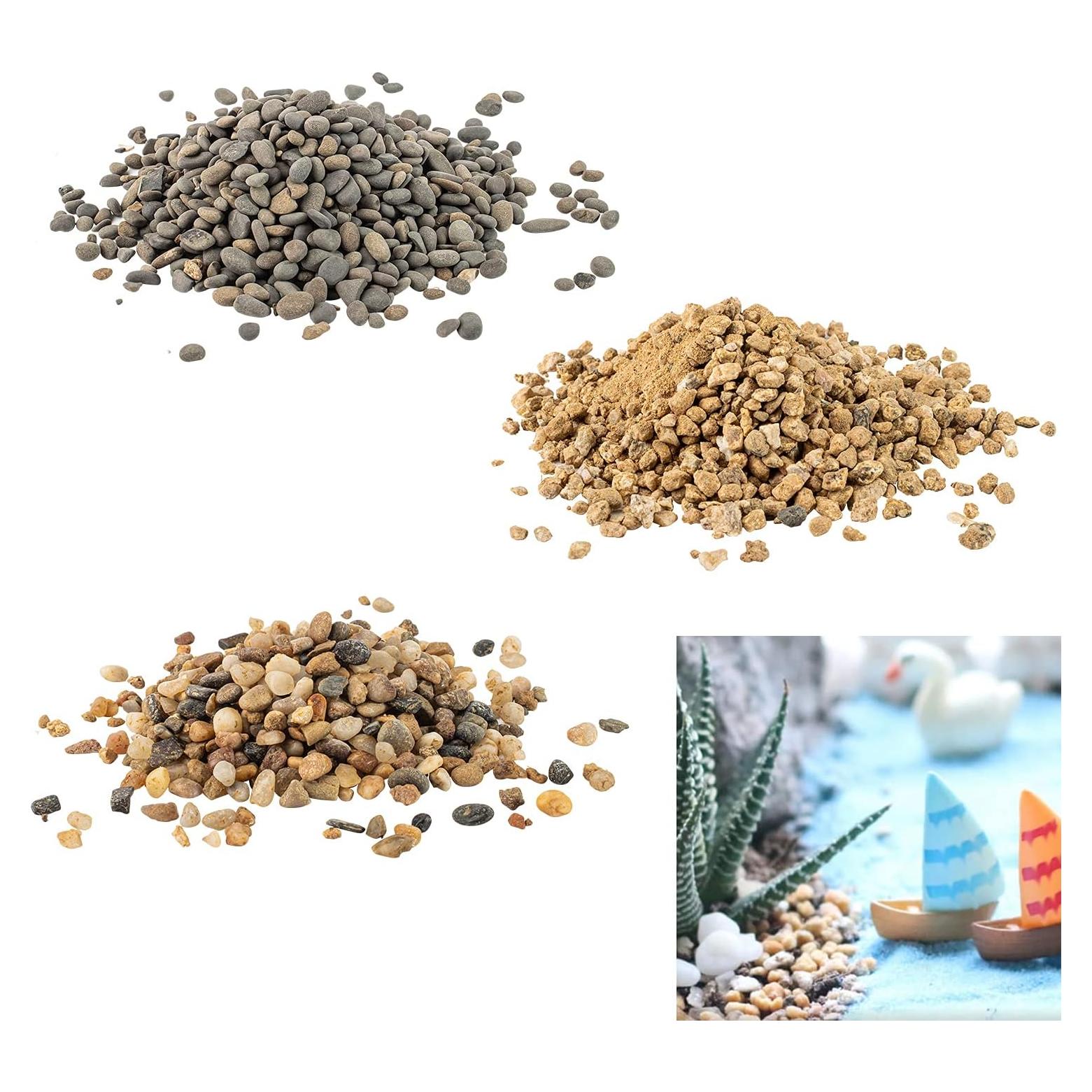 Kit de Base de Piedras Miniatura Warmtree - 3 Piezas Realistas