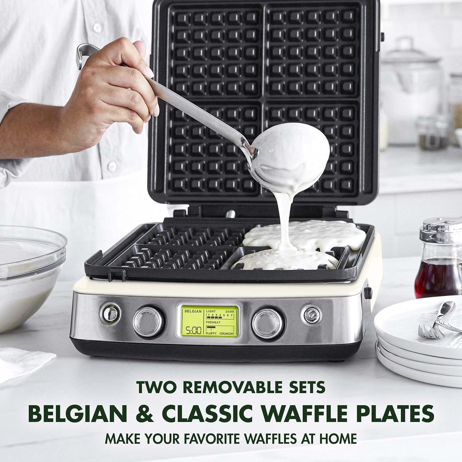 Waffle Maker GreenPan 4-Cuadrados Cerámico Antiadherente
