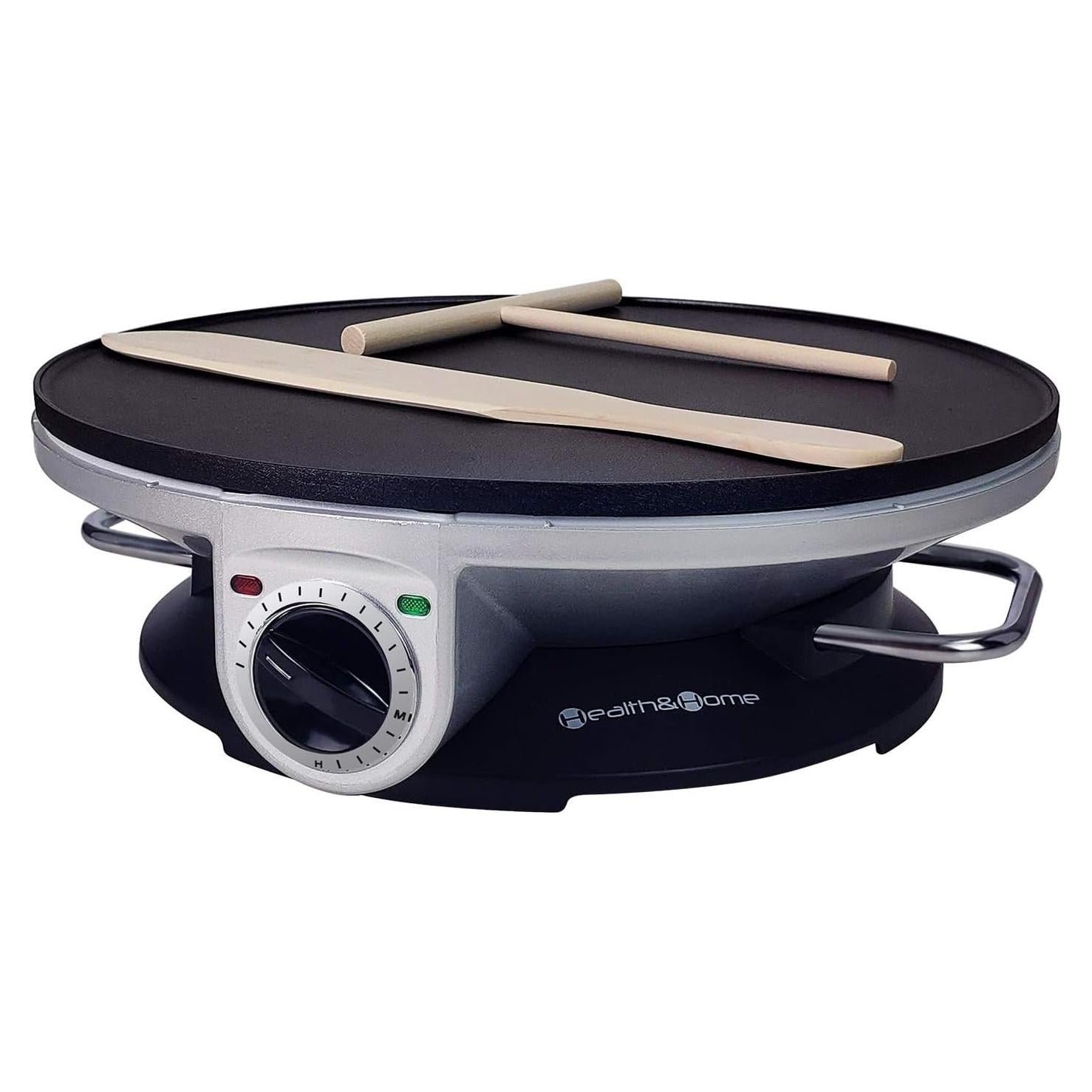 Hacedor de Crepes Salud y Hogar 33 cm Antiadherente Eléctrico