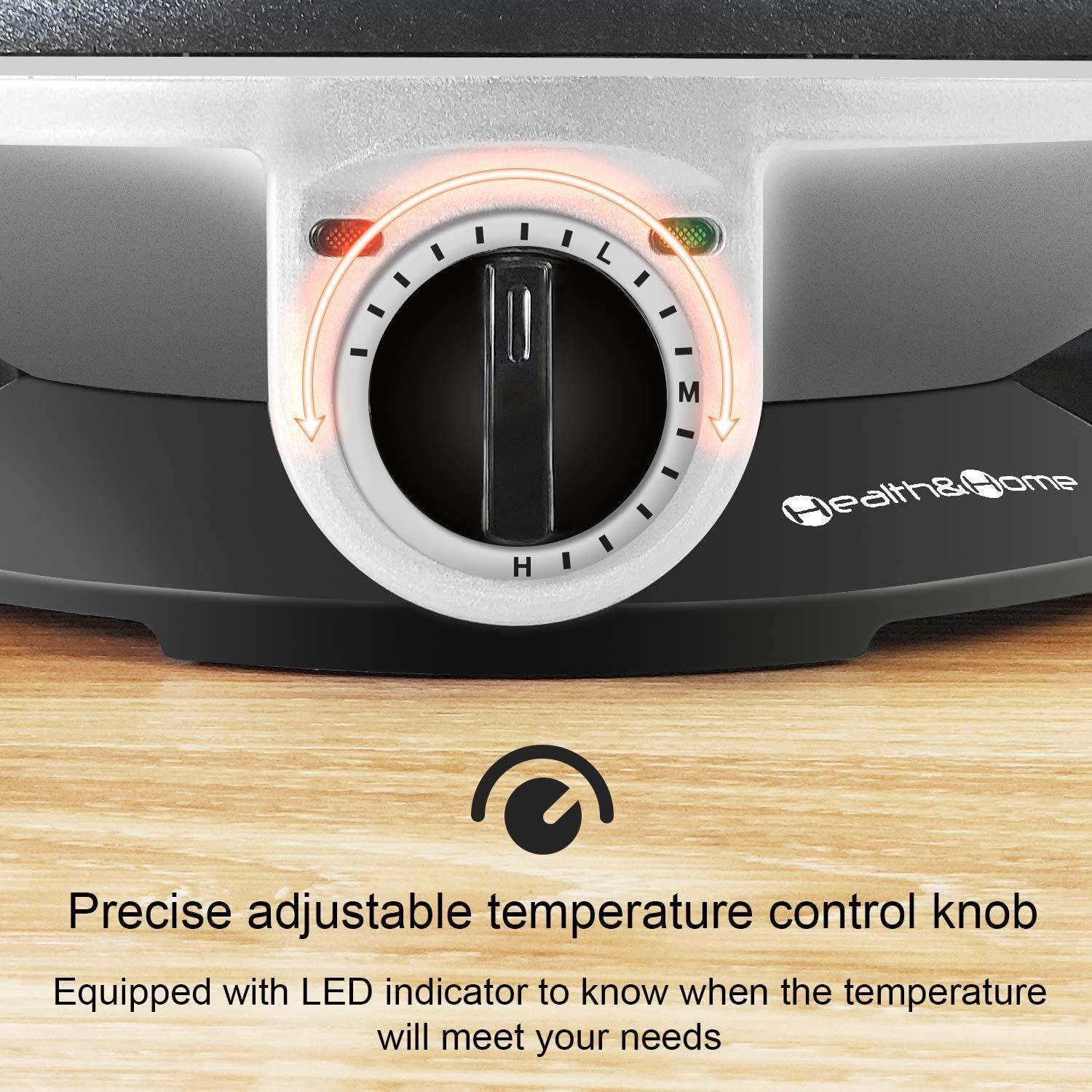 Hacedor de Crepes Salud y Hogar 33 cm Antiadherente Eléctrico