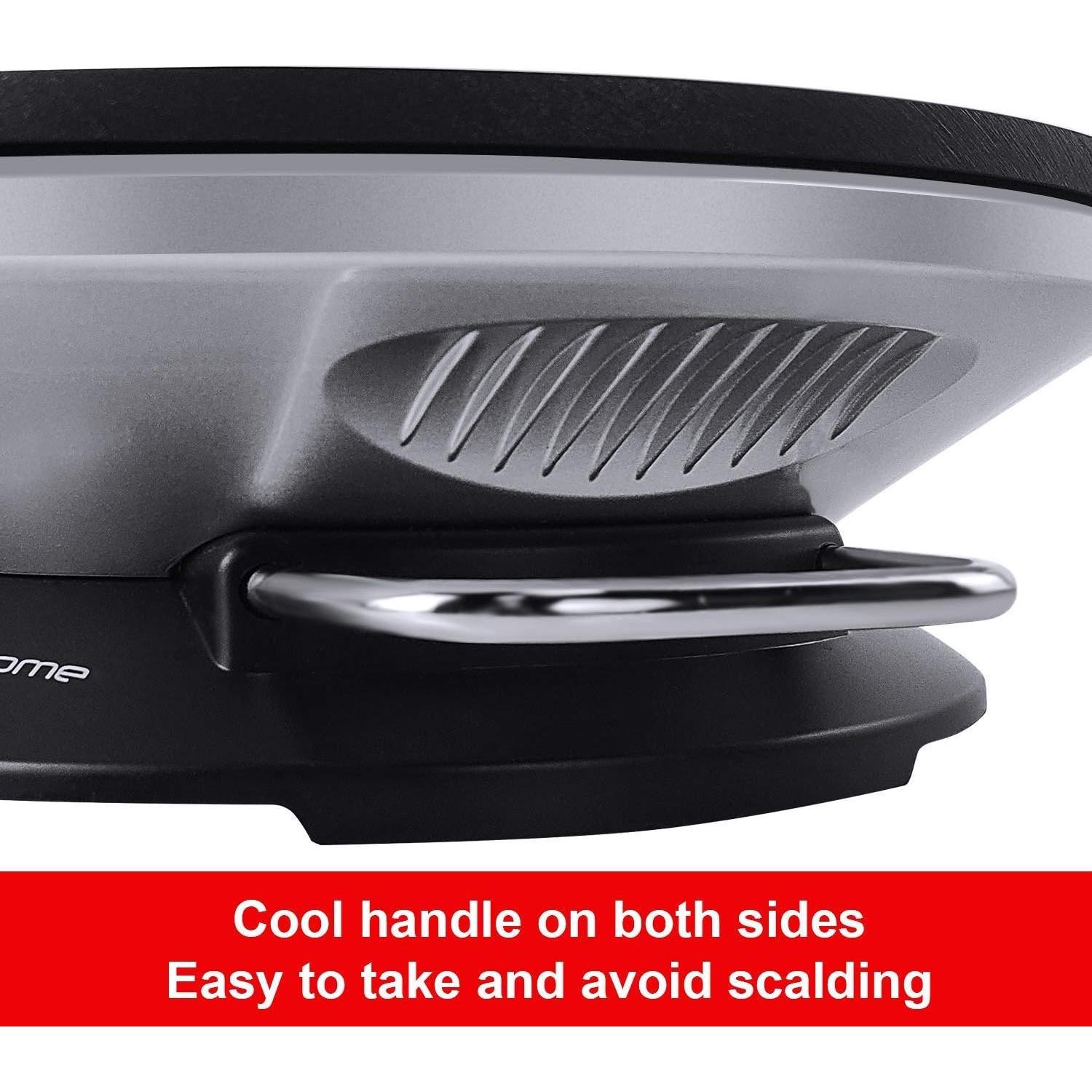 Hacedor de Crepes Salud y Hogar 33 cm Antiadherente Eléctrico