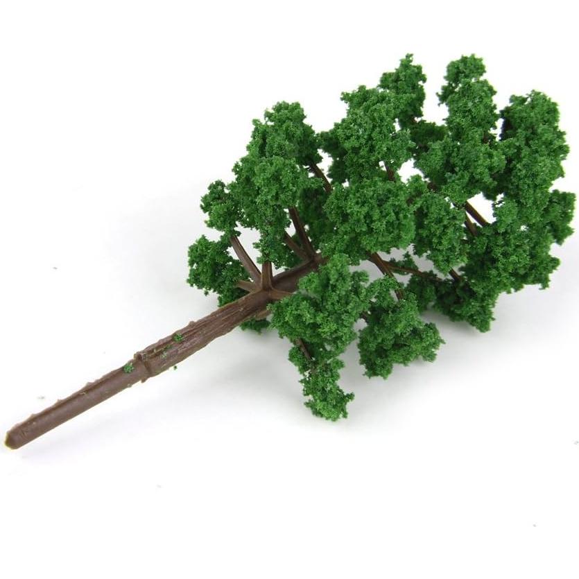 40 Árboles Modelo DIY Jili Online 8cm Verde Oscuro 1/150
