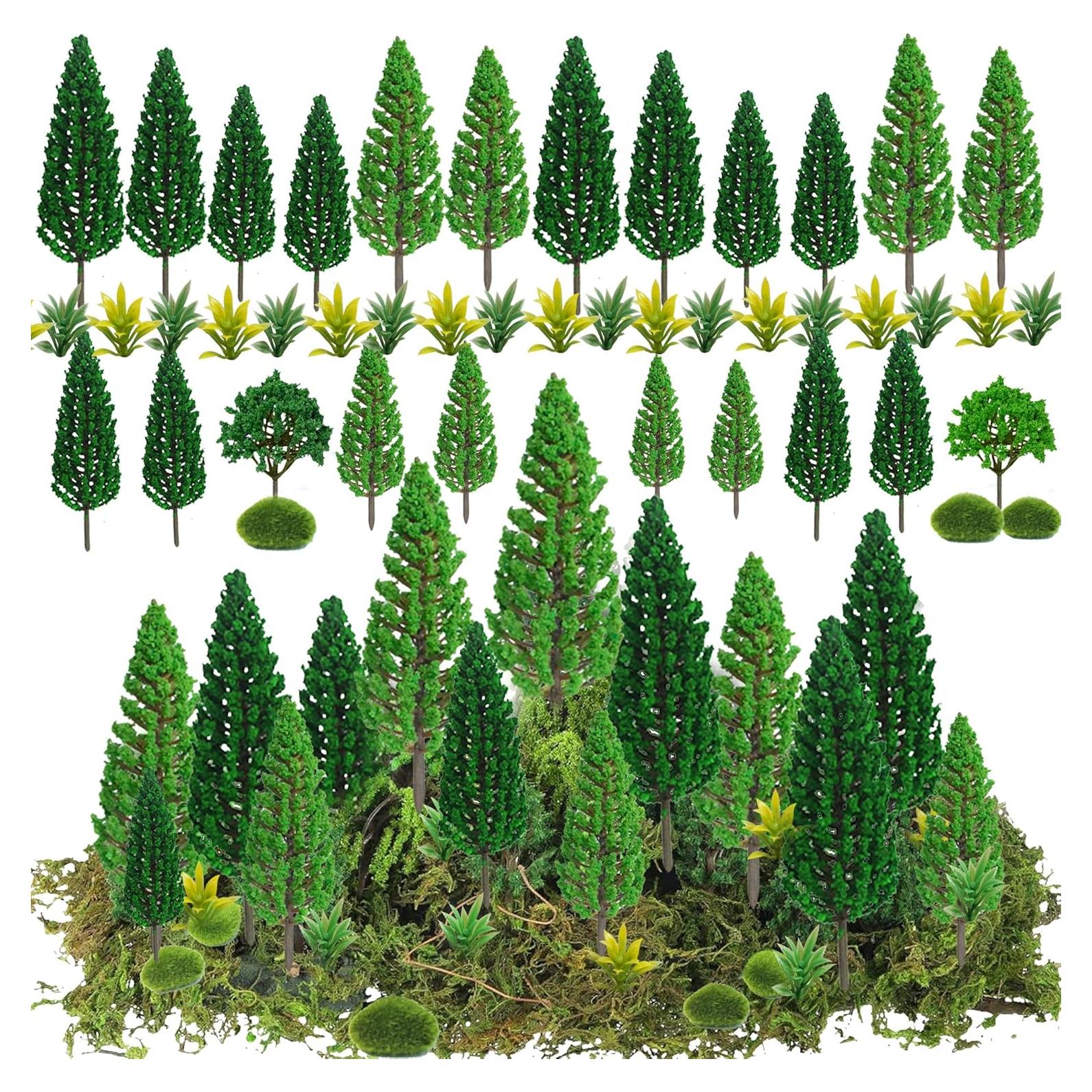 30 Piezas Árboles Miniatura Zofusaier 3.5-15 cm para Diorama