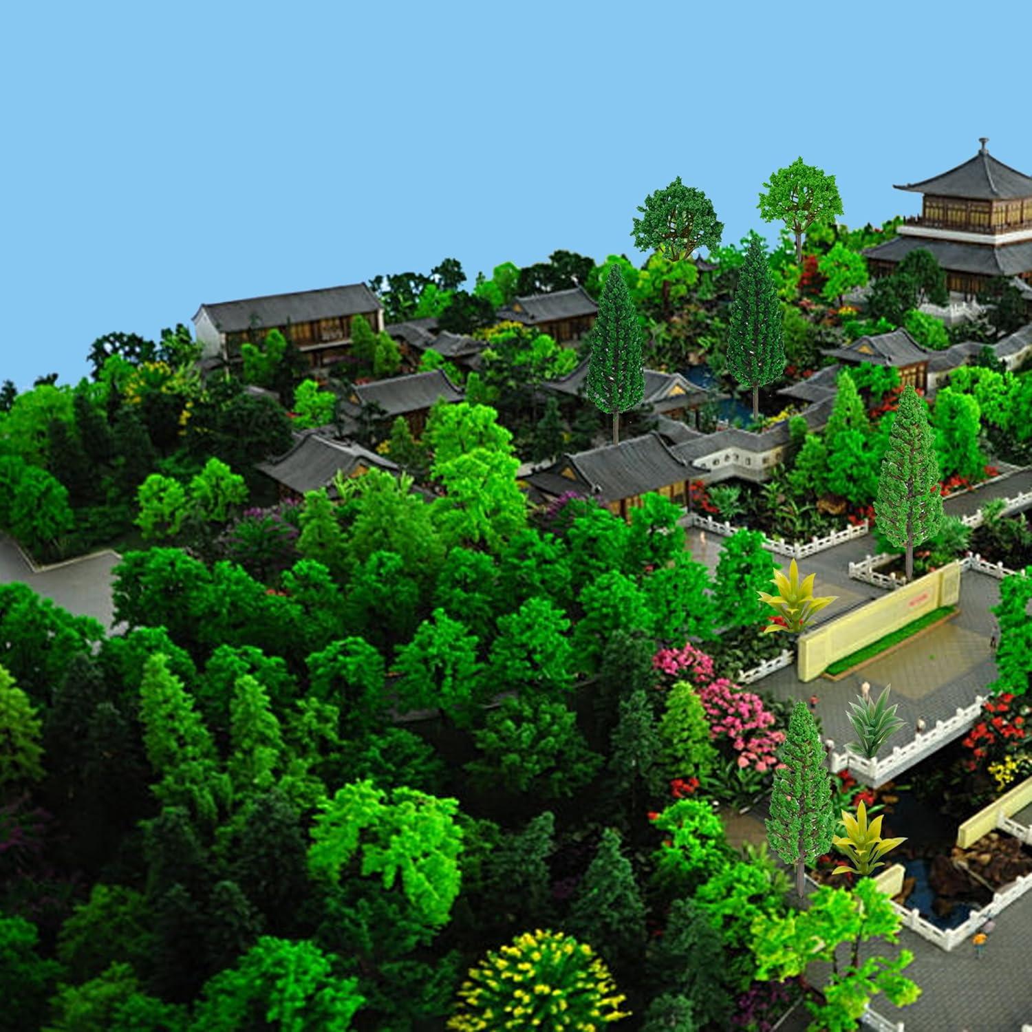 30 Piezas Árboles Miniatura Zofusaier 3.5-15 cm para Diorama