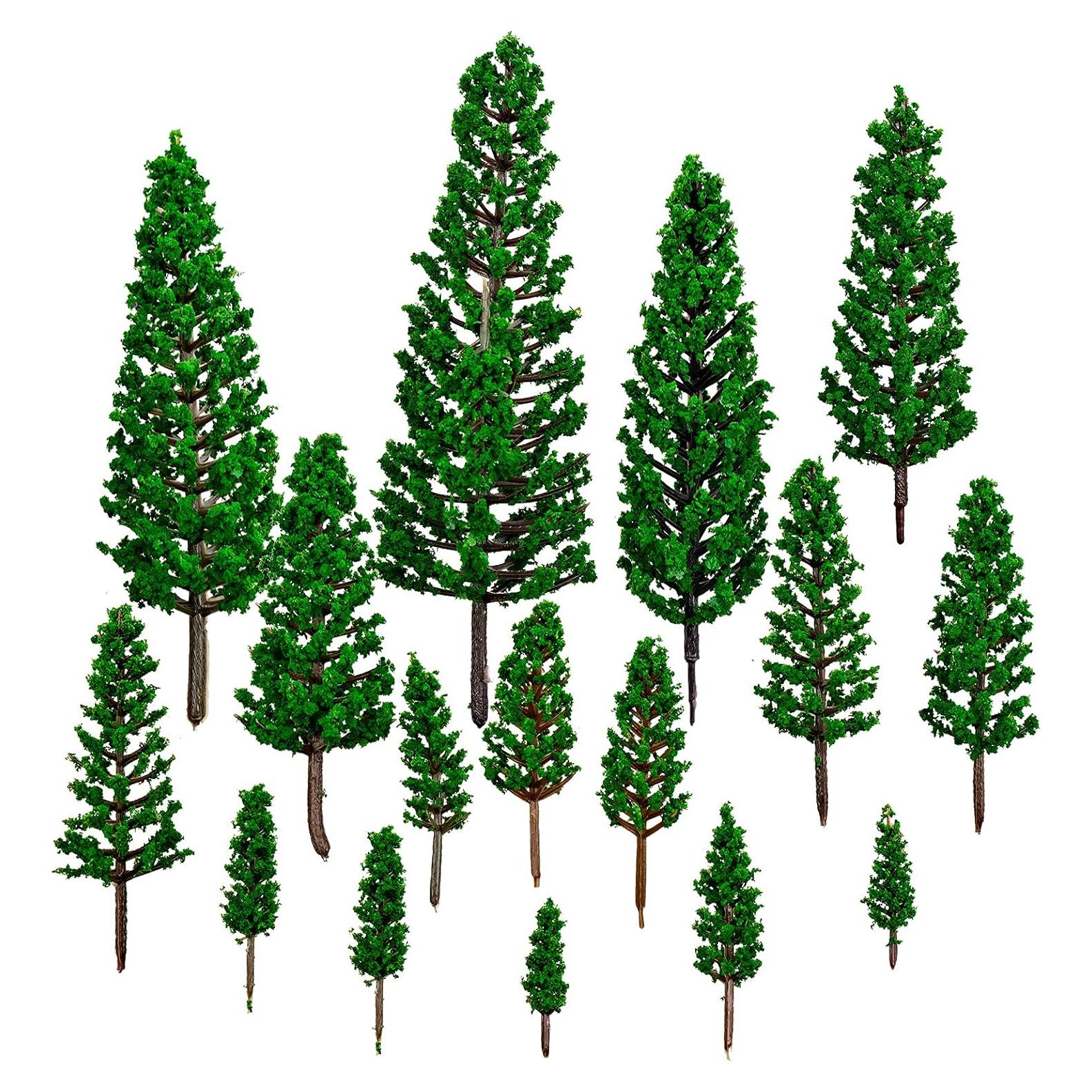 16 Árboles de Pino BLLREMIPSUR para Dioramas y Manualidades