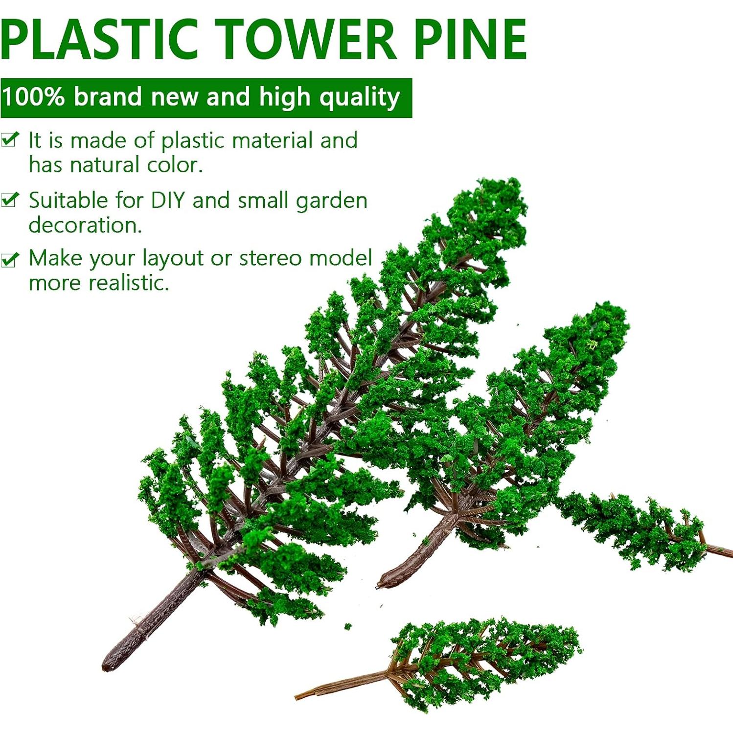 16 Árboles de Pino BLLREMIPSUR para Dioramas y Manualidades