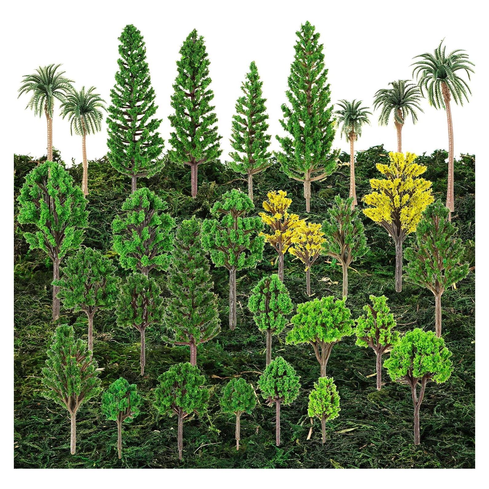30 Árboles Modelo Canlierr 4-16 cm + Musgo Seco 50x15 cm
