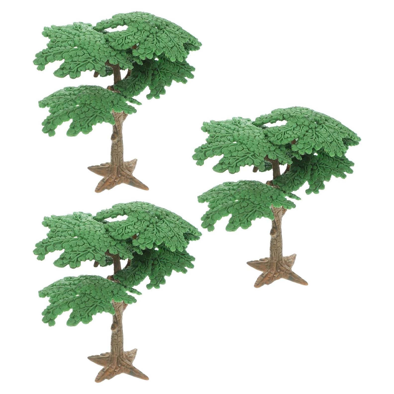 Árboles miniatura 3 piezas Toyvian para paisajismo 10.5 cm