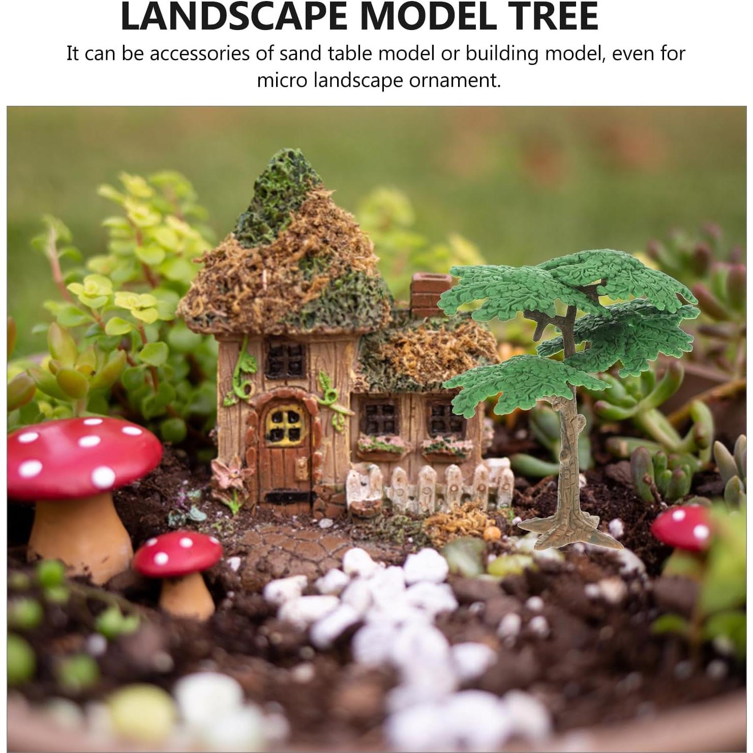 Árboles miniatura 3 piezas Toyvian para paisajismo 10.5 cm