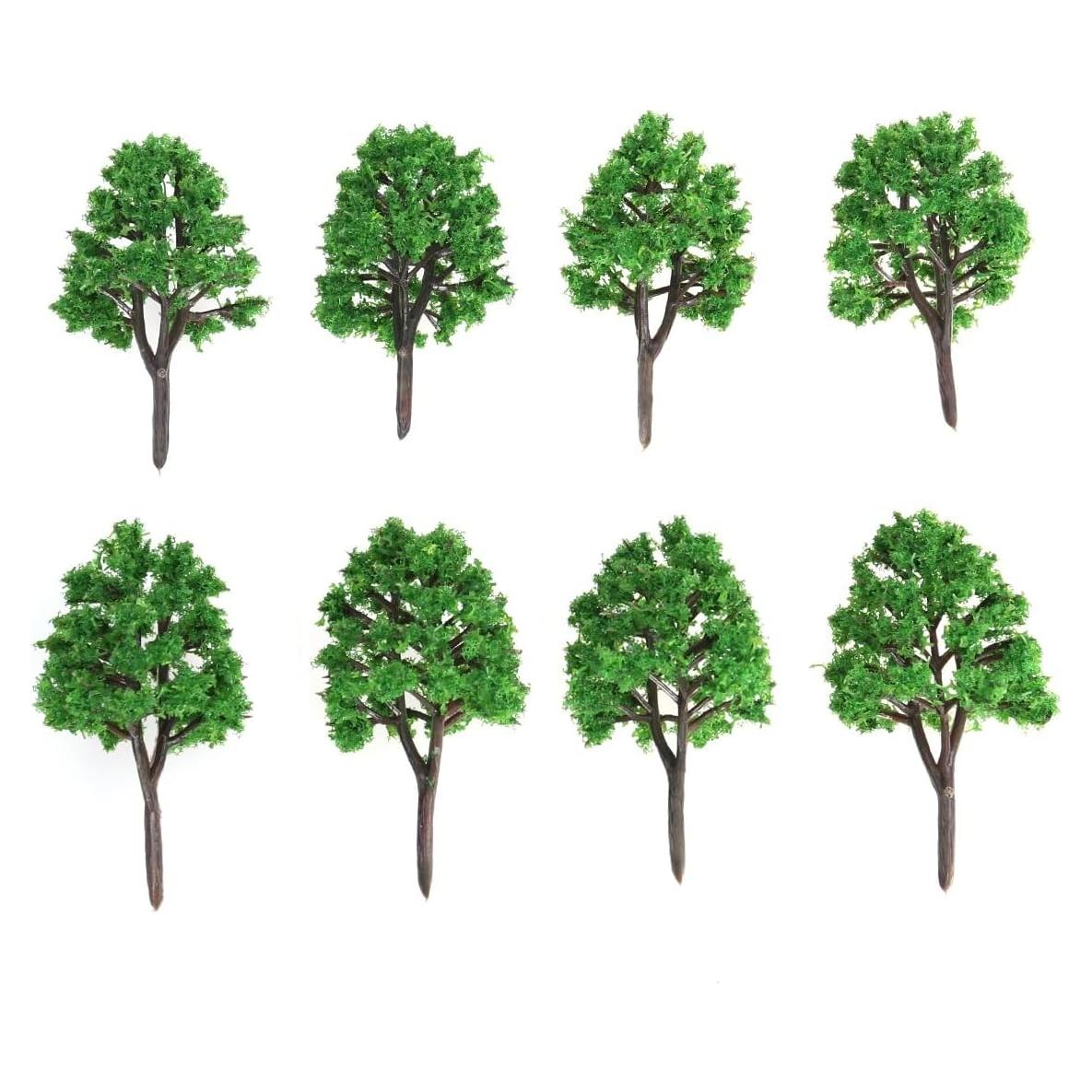 20 Árboles Modelo Paisaje 1:150 NUOLUX 7.5cm Verde