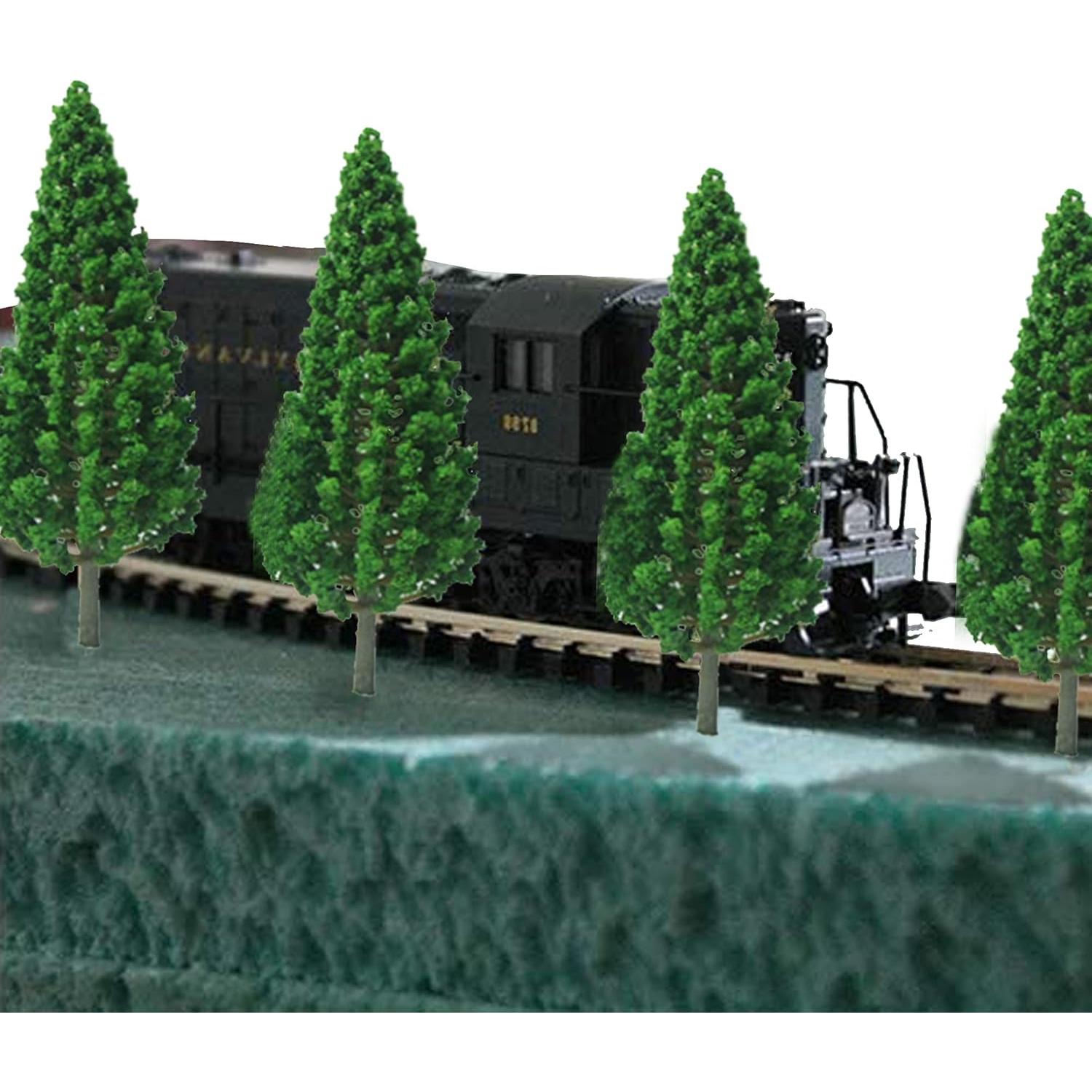 Woohome 44 PCS Árboles Miniatura Verde para Modelos DIY