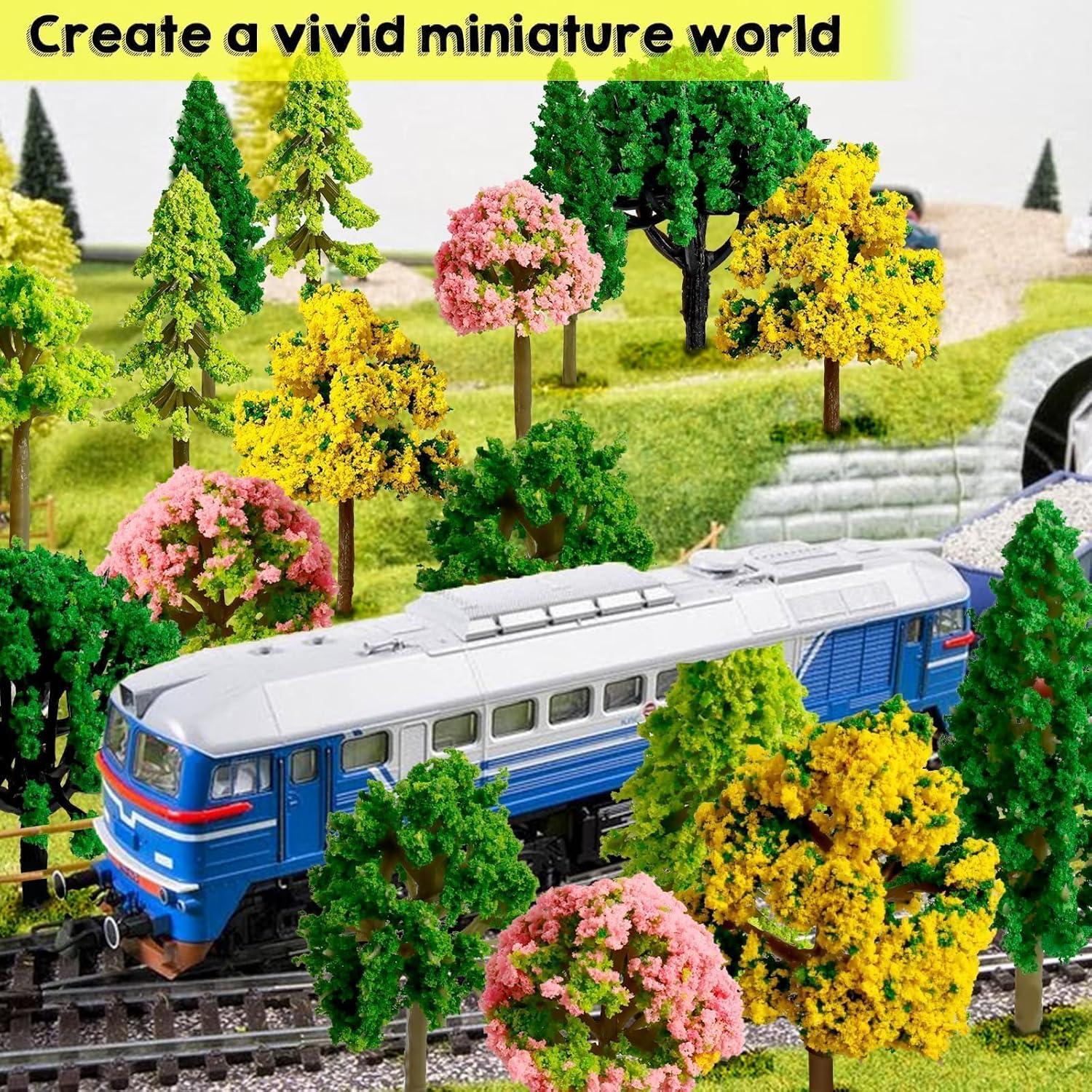 Set de 68 Piezas de Árboles y Animales Miniatura Warmtree