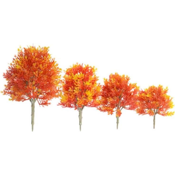 Planta Mini Árbol de Arce Artificial SUPVOX - 4 Piezas