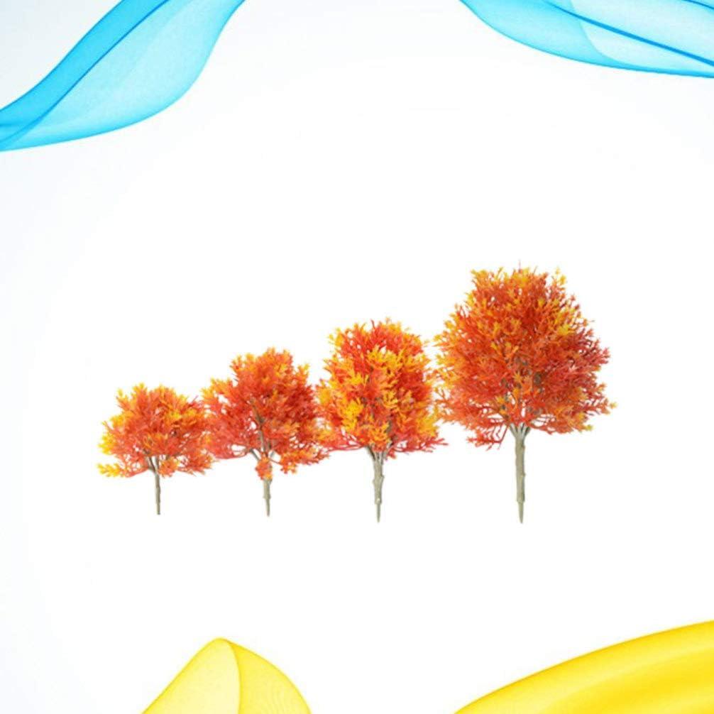 Planta Mini Árbol de Arce Artificial SUPVOX - 4 Piezas