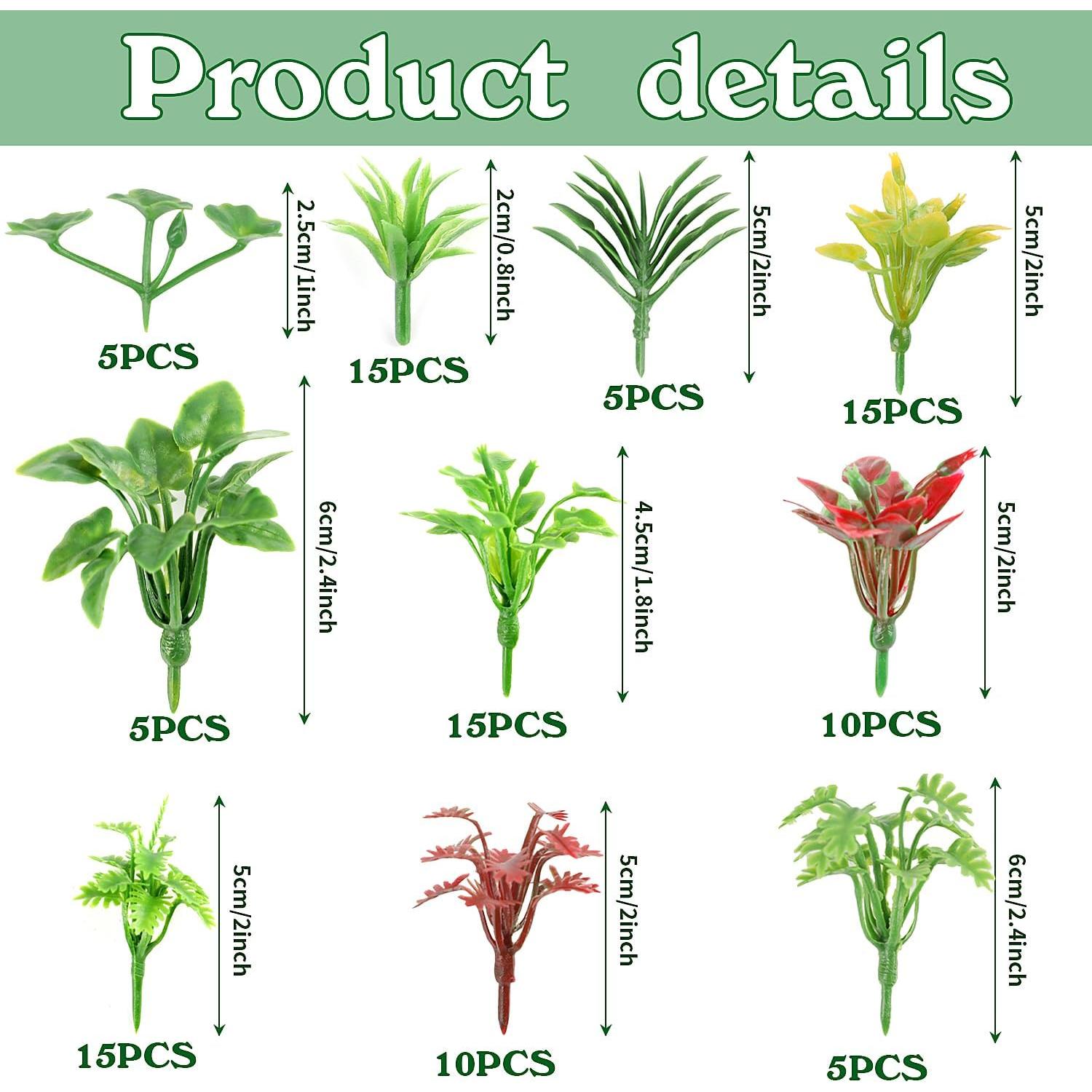 Conjunto de Plantas en Miniatura FOIMAS 100pcs - Jardín de Hadas