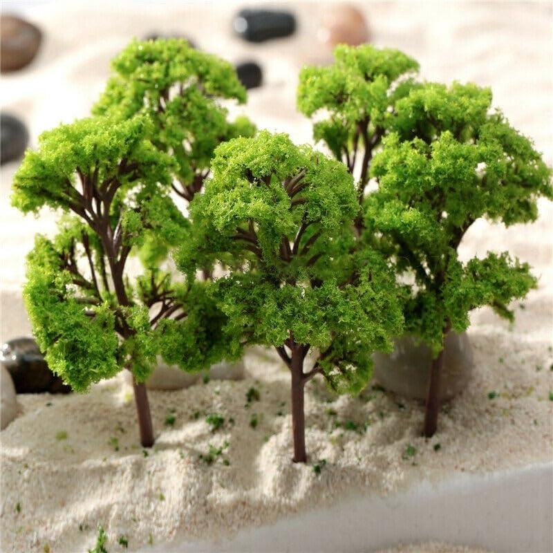 10 Árboles Miniatura Escala HO Drhomeam 9cm para Dioramas