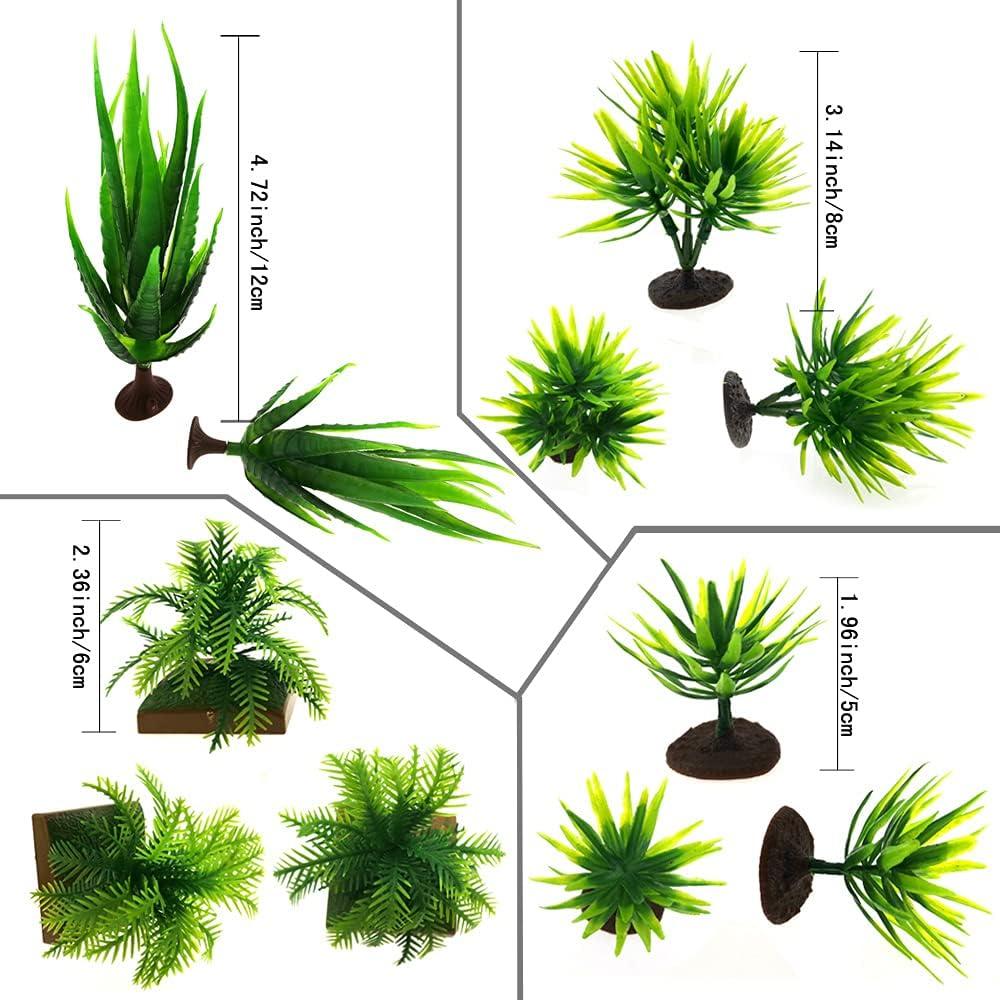 16 Árboles Miniatura de Plástico SaktopDeco para Diorama 2.5-12cm