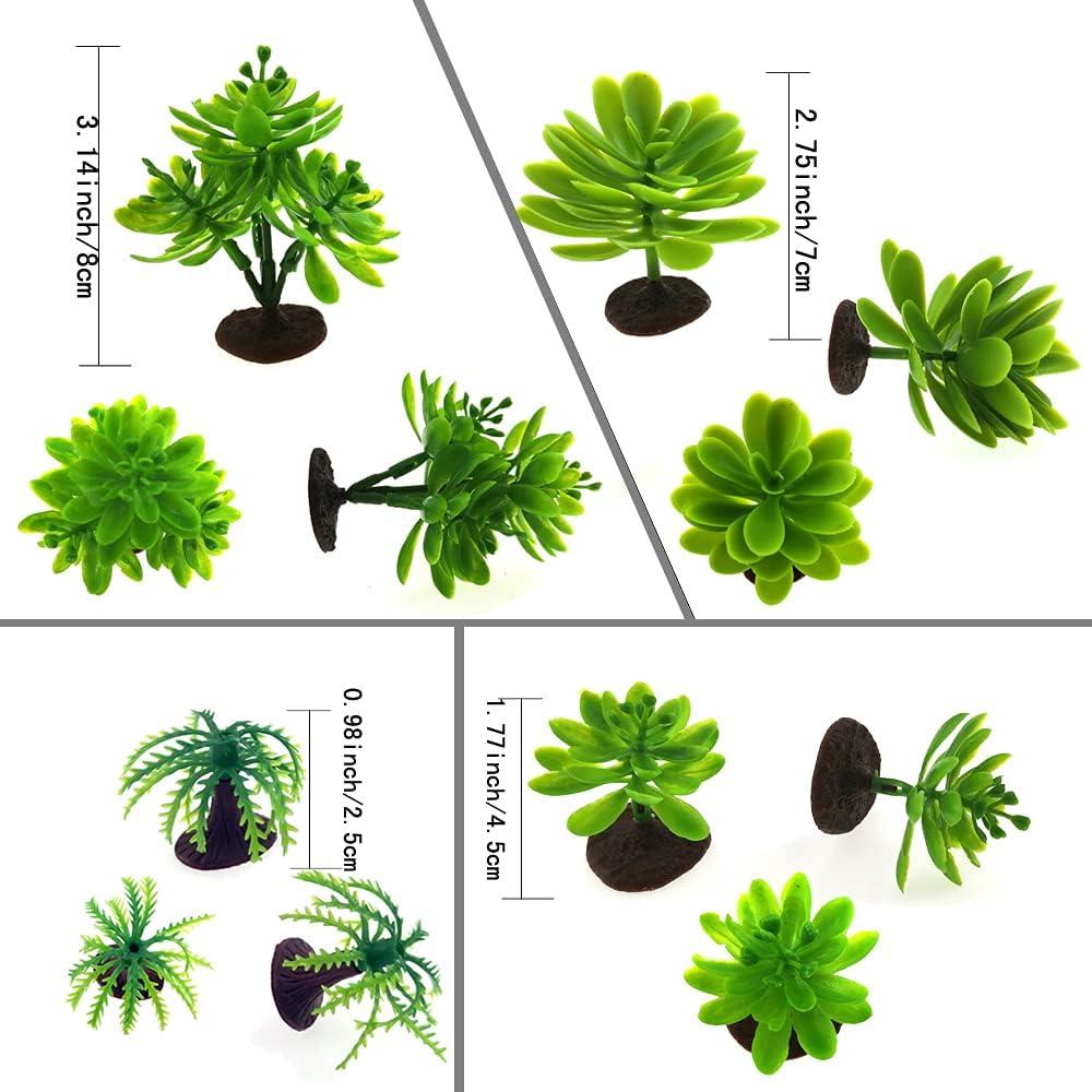 16 Árboles Miniatura de Plástico SaktopDeco para Diorama 2.5-12cm