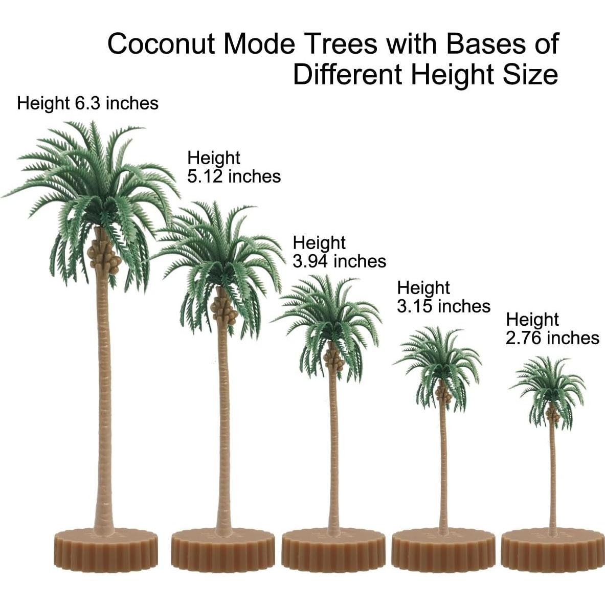 Kit de Árboles de Plástico AidLot para Diorama 18 Piezas