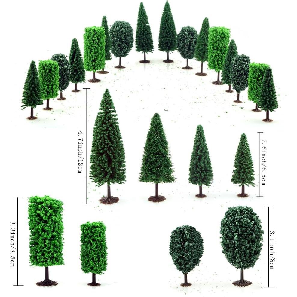16 Árboles Modelo Mezclados FAZHBARY para Paisaje 6.6-12 cm