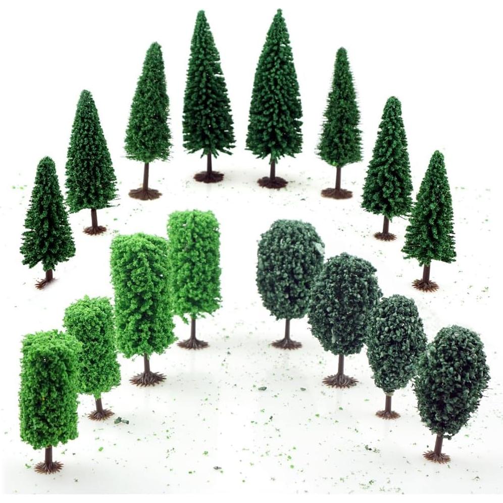 16 Árboles Modelo Mezclados FAZHBARY para Paisaje 6.6-12 cm