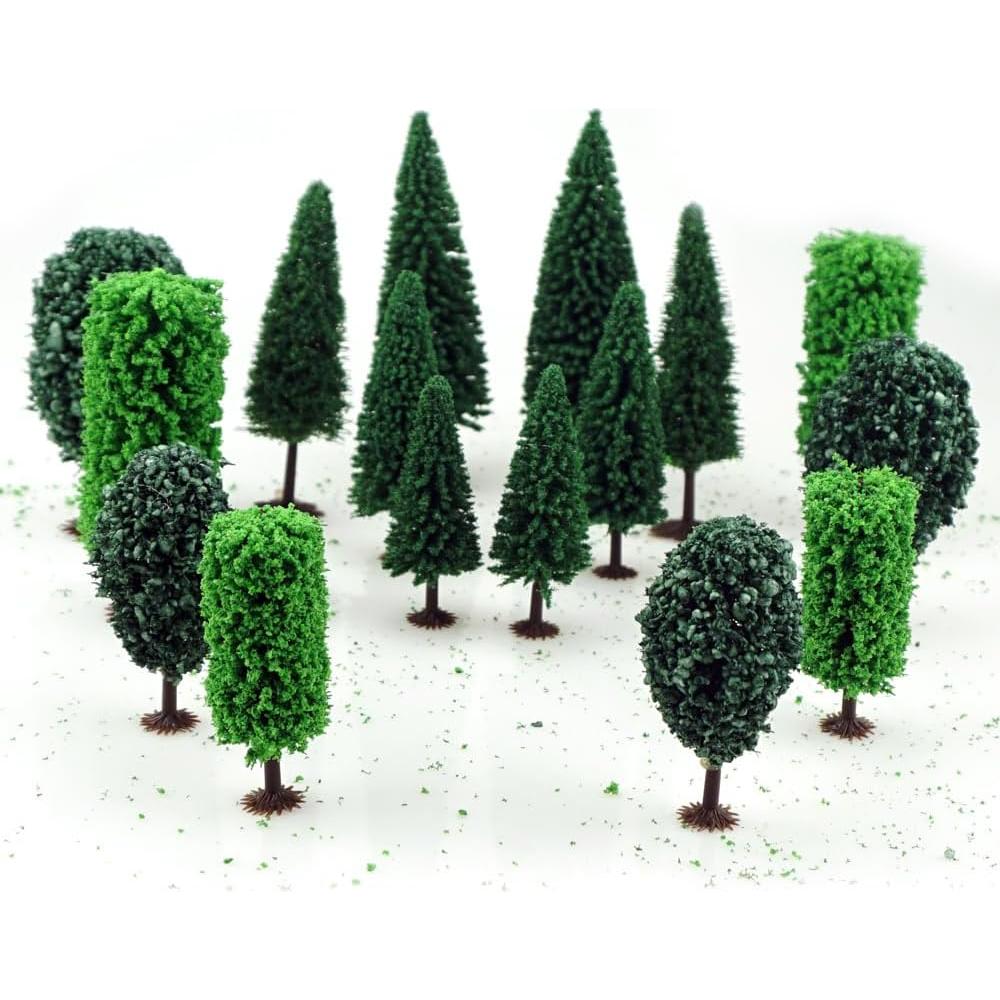 16 Árboles Modelo Mezclados FAZHBARY para Paisaje 6.6-12 cm