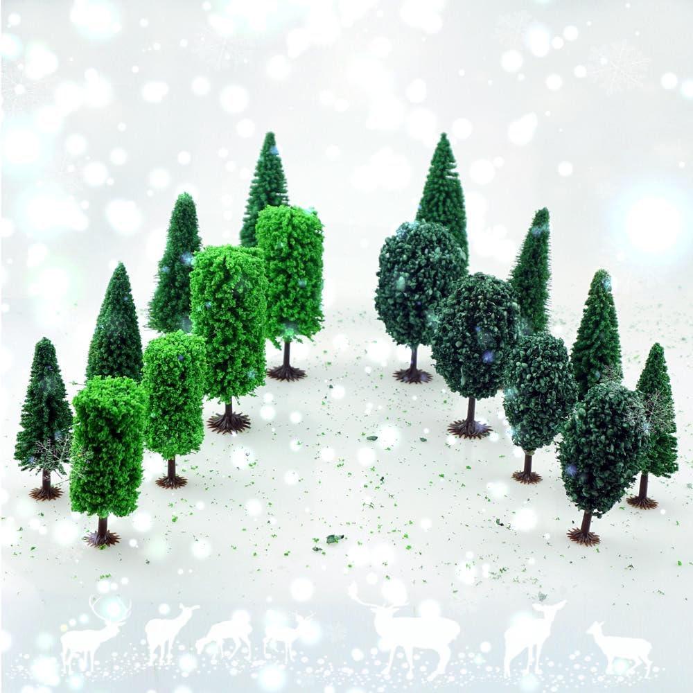 16 Árboles Modelo Mezclados FAZHBARY para Paisaje 6.6-12 cm