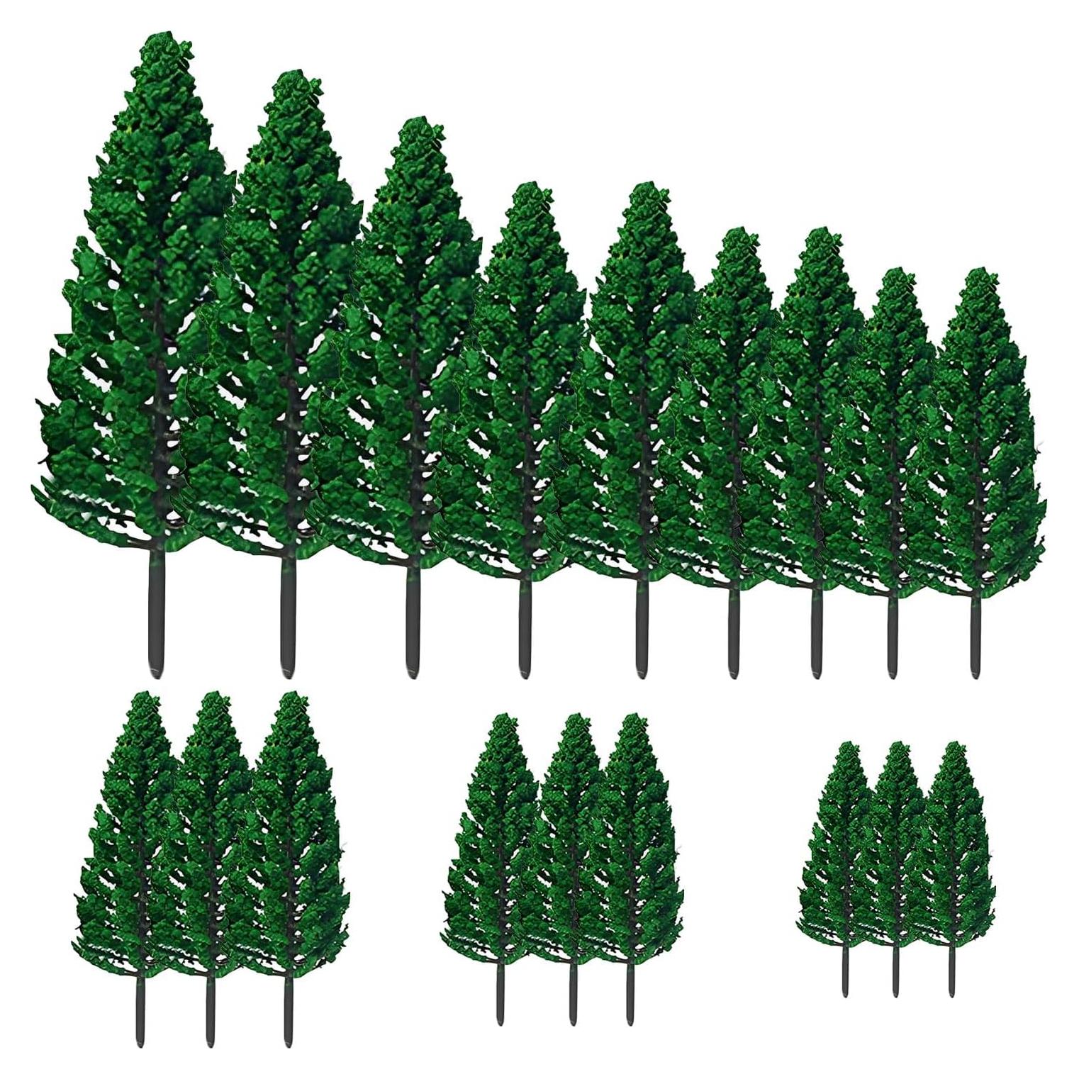 18 Mini Árboles Falsos WETEPUXI para Escenografía Verde