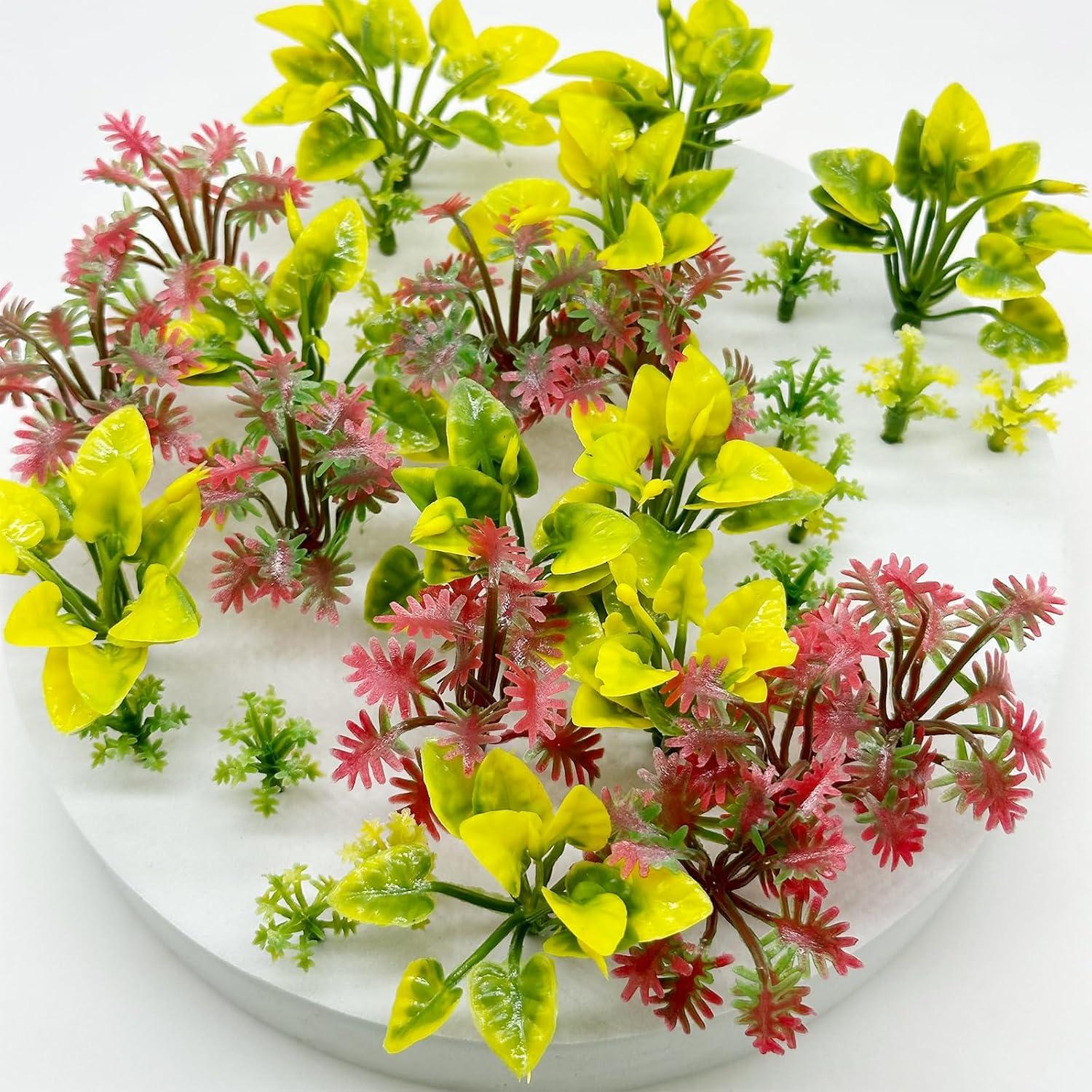 Cayway 100 PCS Plantas Miniatura Plástico 3-6 cm Jardín