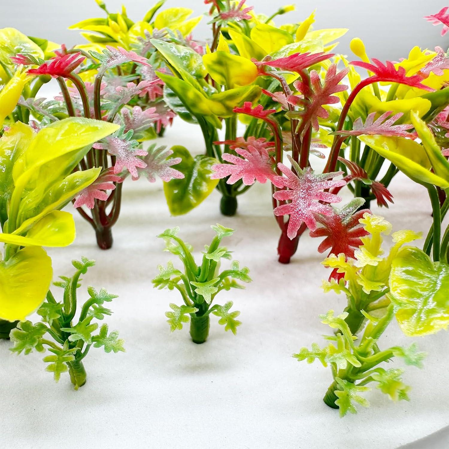 Cayway 100 PCS Plantas Miniatura Plástico 3-6 cm Jardín