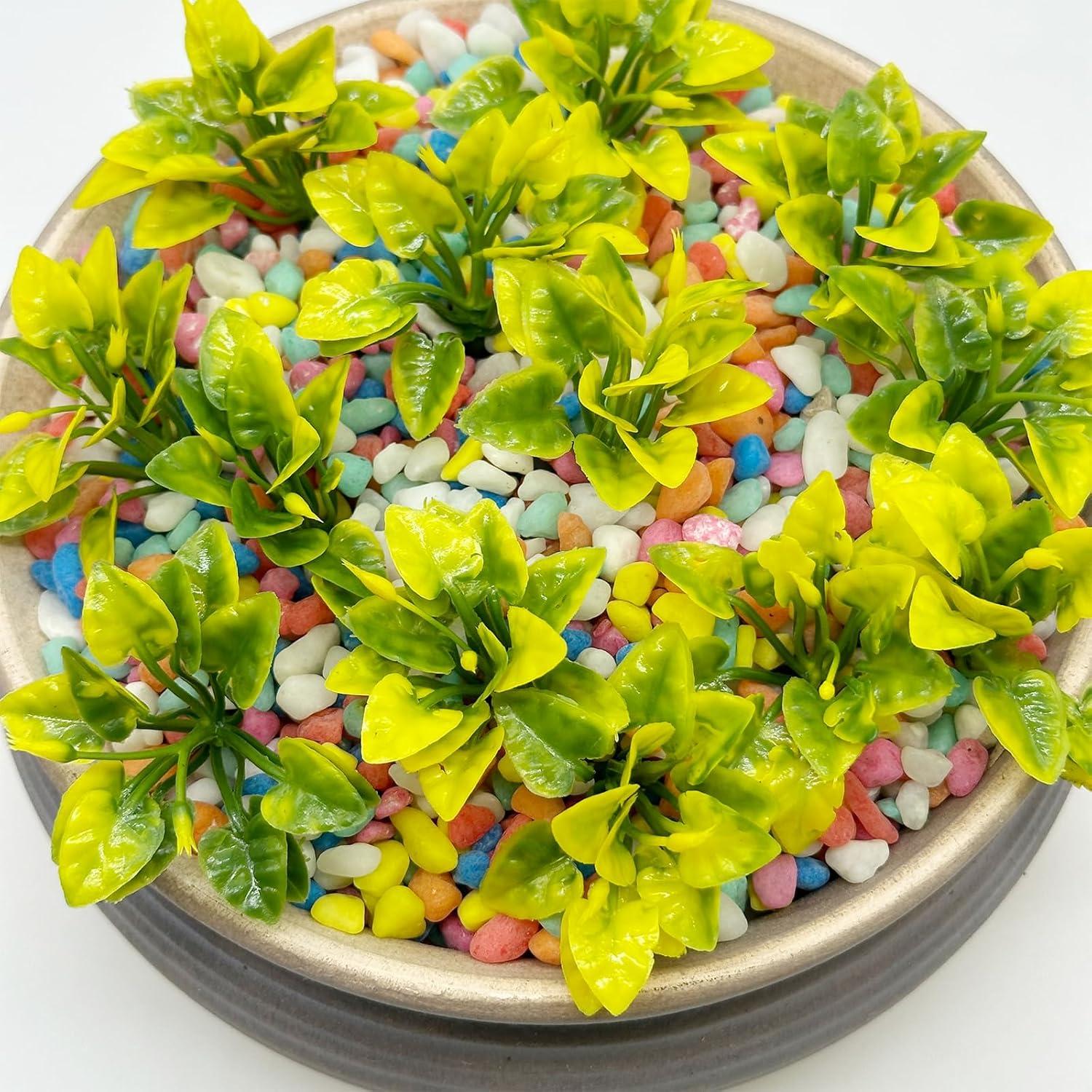 Cayway 100 PCS Plantas Miniatura Plástico 3-6 cm Jardín