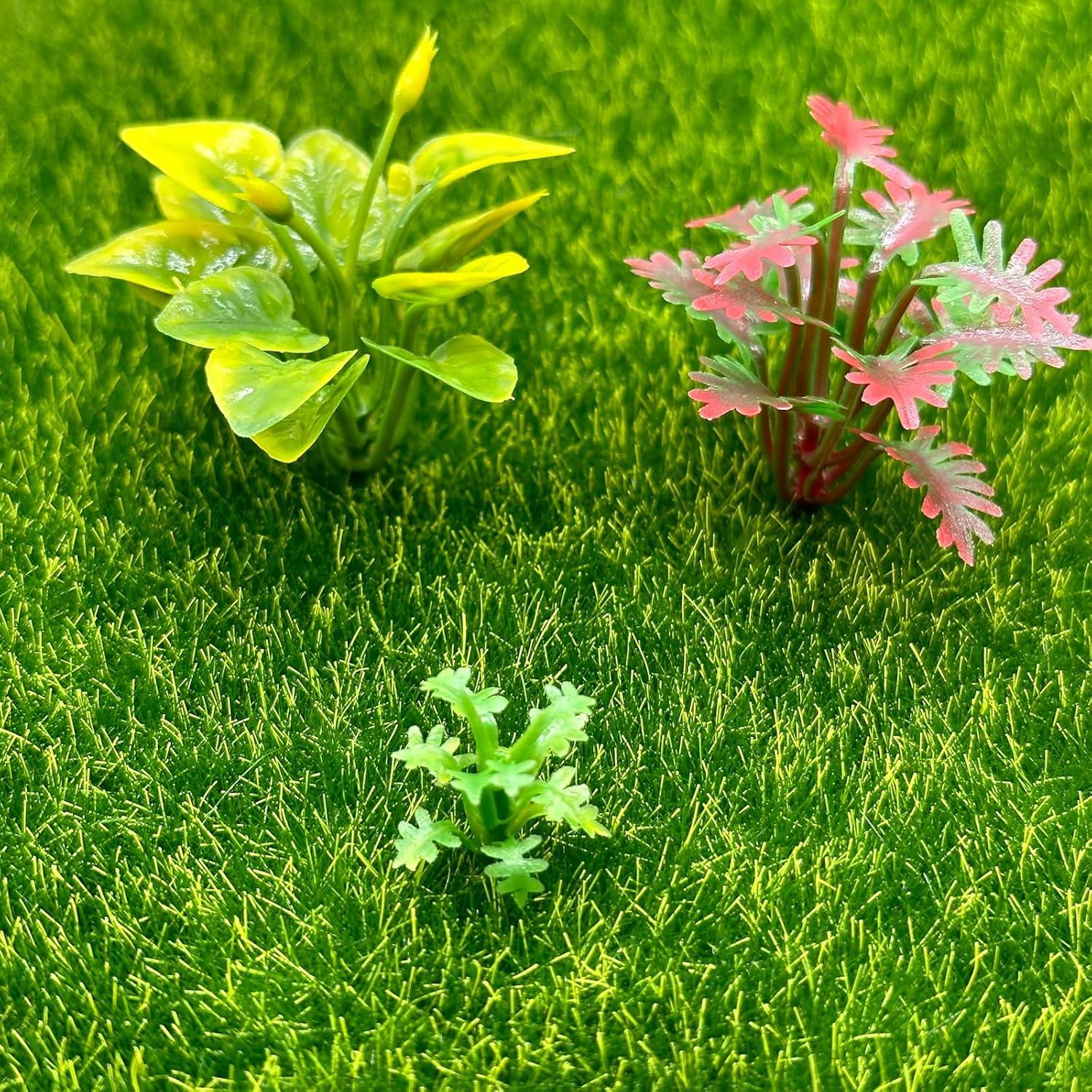 Cayway 100 PCS Plantas Miniatura Plástico 3-6 cm Jardín
