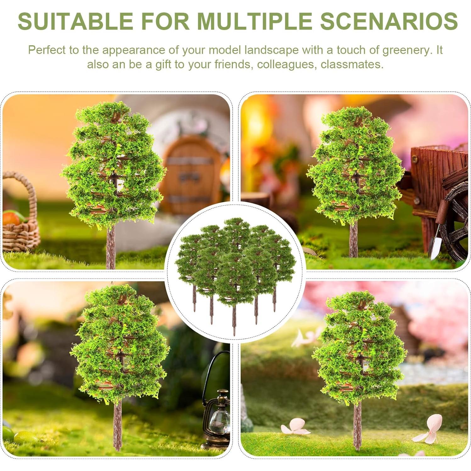 Modelo de Árboles Hechos a Mano SEWACC 20pcs 9cm