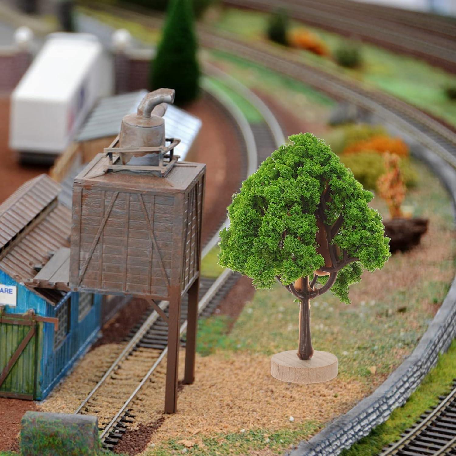 ARTIBETTER 4pcs Árboles Falsos Miniatura 7x4.5cm Jardín