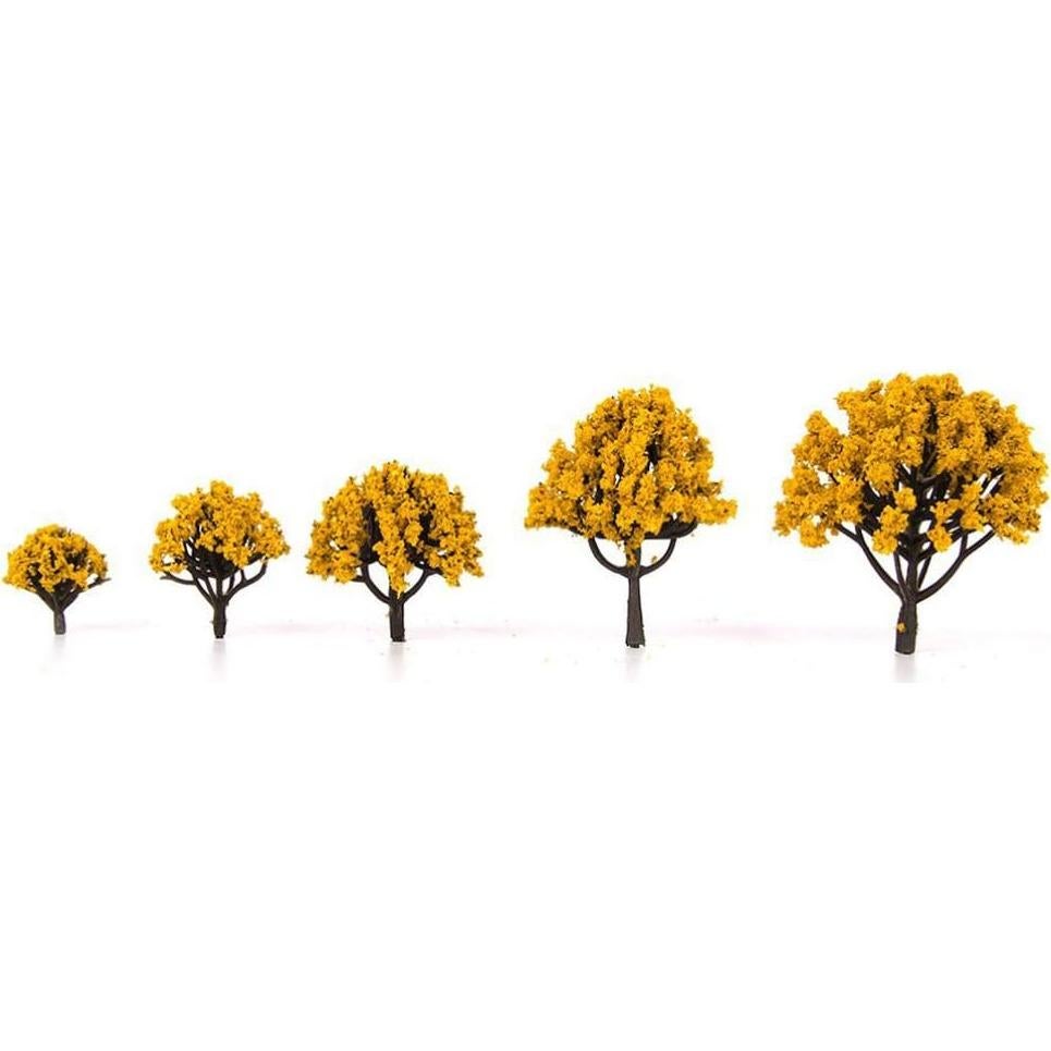 Kisangel Mini Árboles Modelo 20 Pcs 3-8 cm Naranja