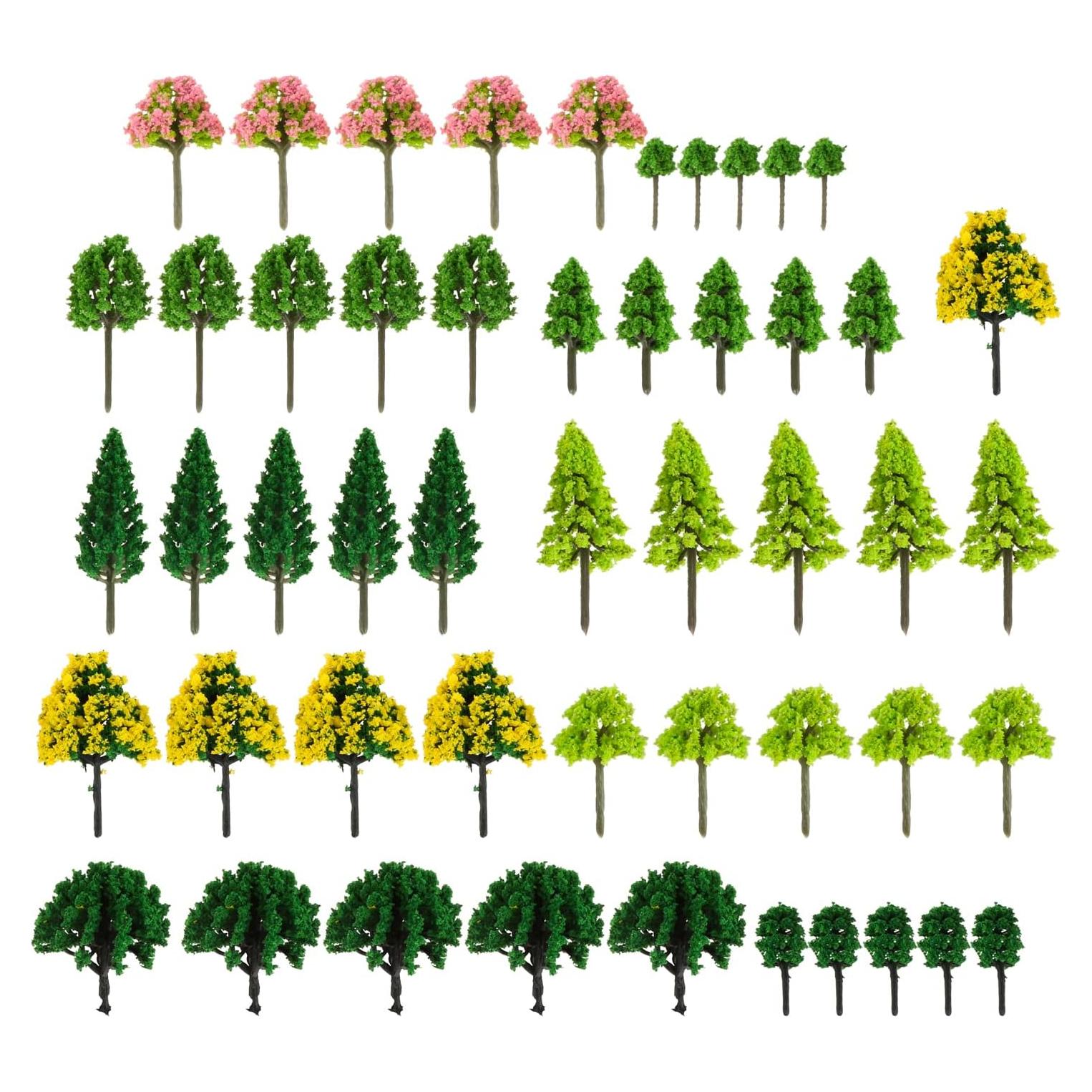 Yetaha 55 Piezas Árboles Miniatura Mixtos para Jardín