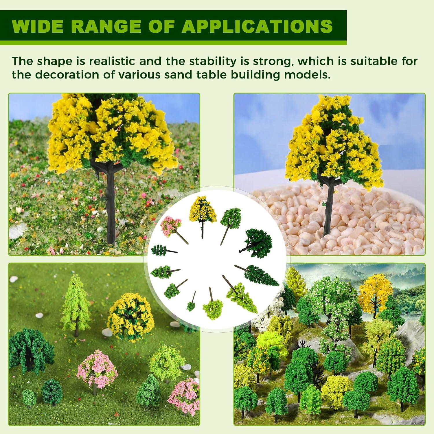 Yetaha 55 Piezas Árboles Miniatura Mixtos para Jardín