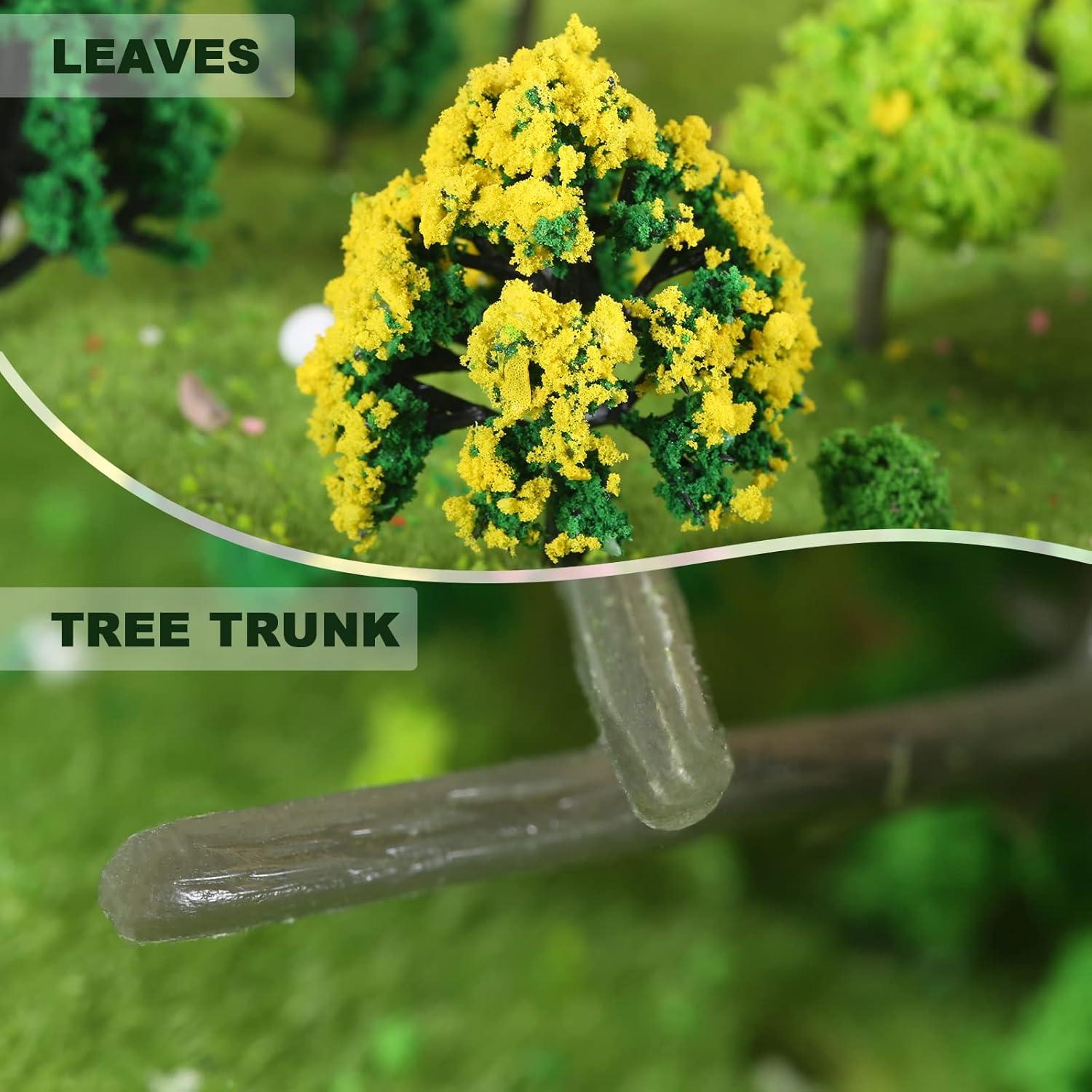 Yetaha 55 Piezas Árboles Miniatura Mixtos para Jardín