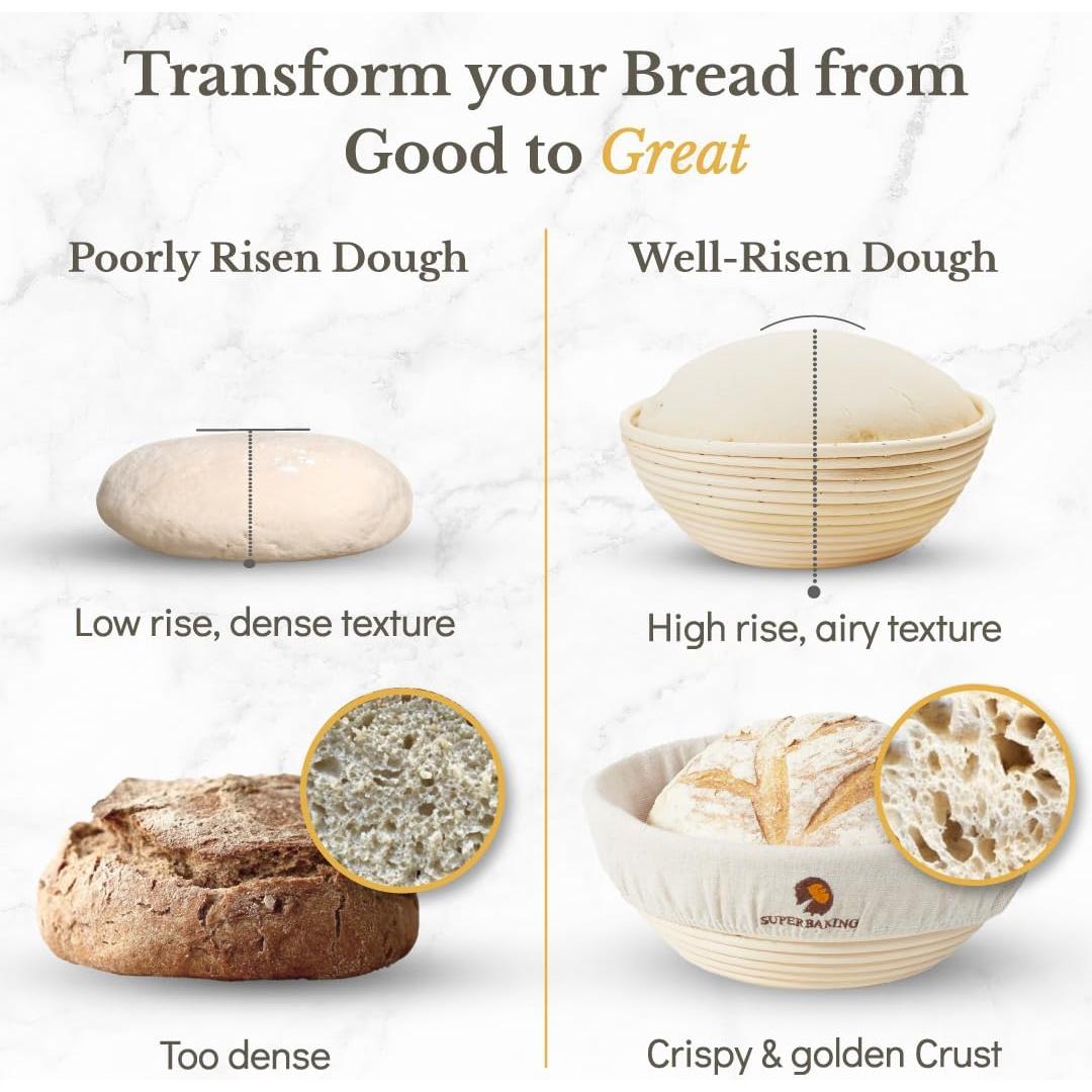 Cesta de Prueba de Pan Superbaking 22,86 cm Redonda