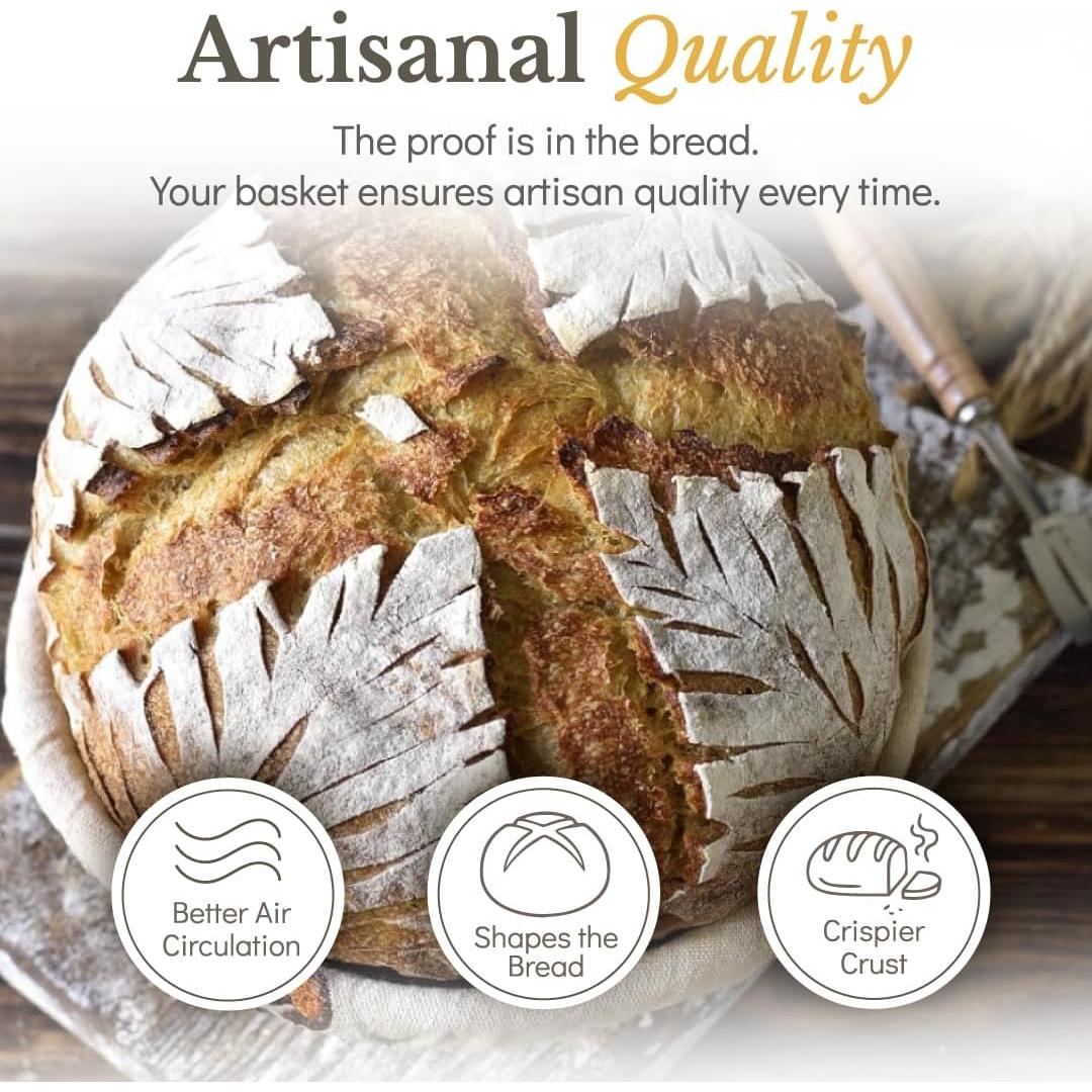 Cesta de Prueba de Pan Superbaking 22,86 cm Redonda