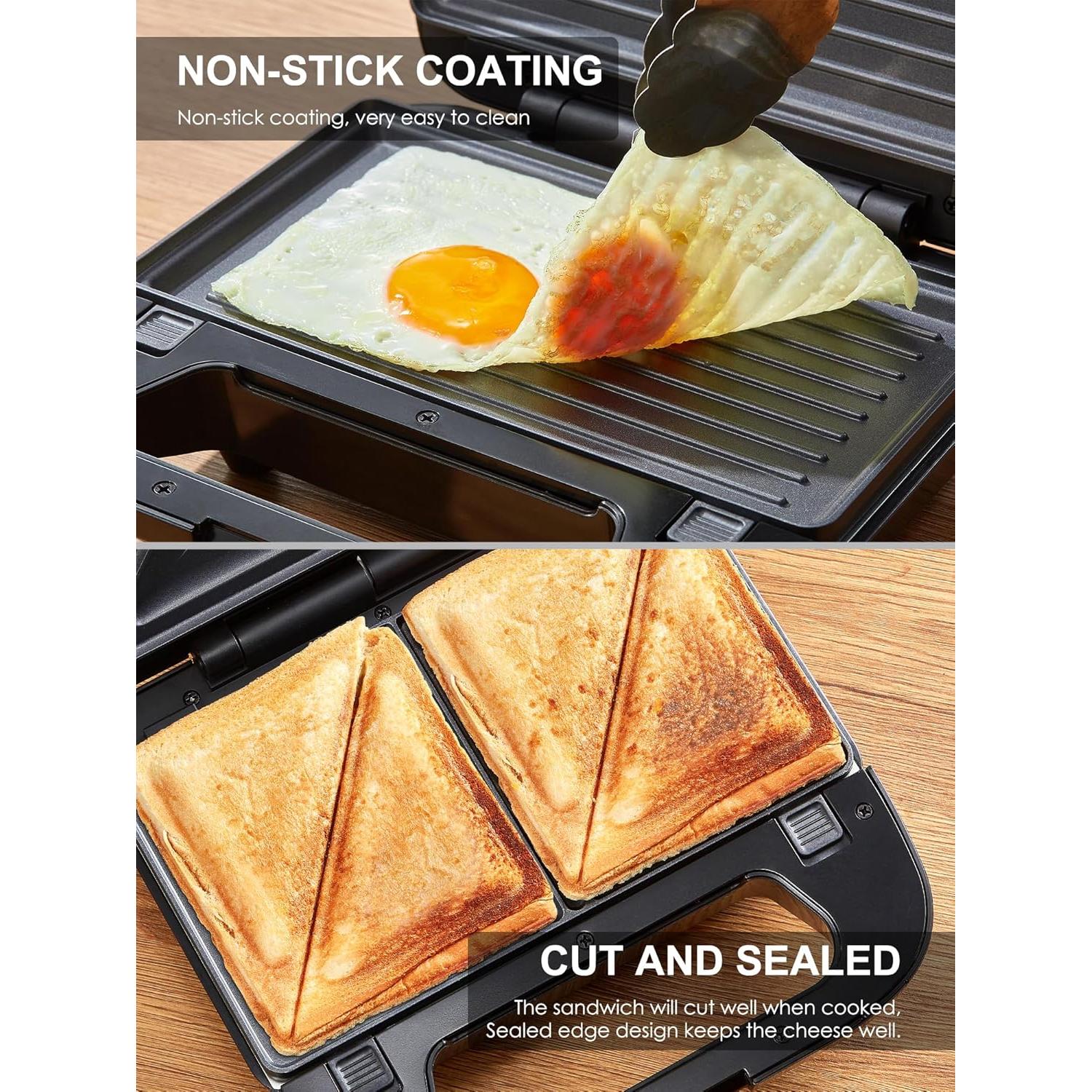 Horno de Waffles Reemix 3 en 1 con Placas Removibles