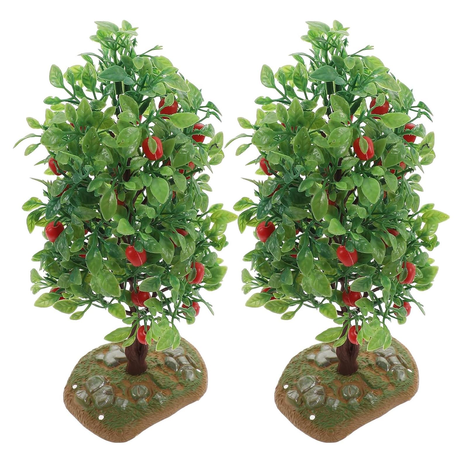 Mini Árbol Bonsái Artificial EXCEART Verde 21x10.5 cm