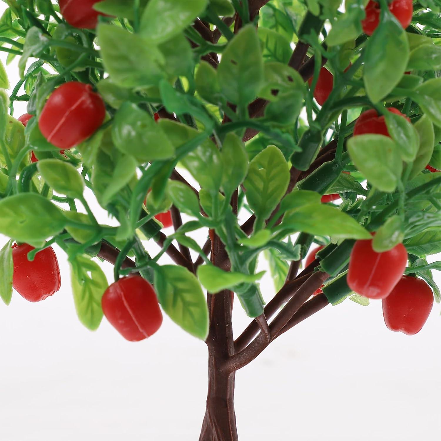 Mini Árbol Bonsái Artificial EXCEART Verde 21x10.5 cm