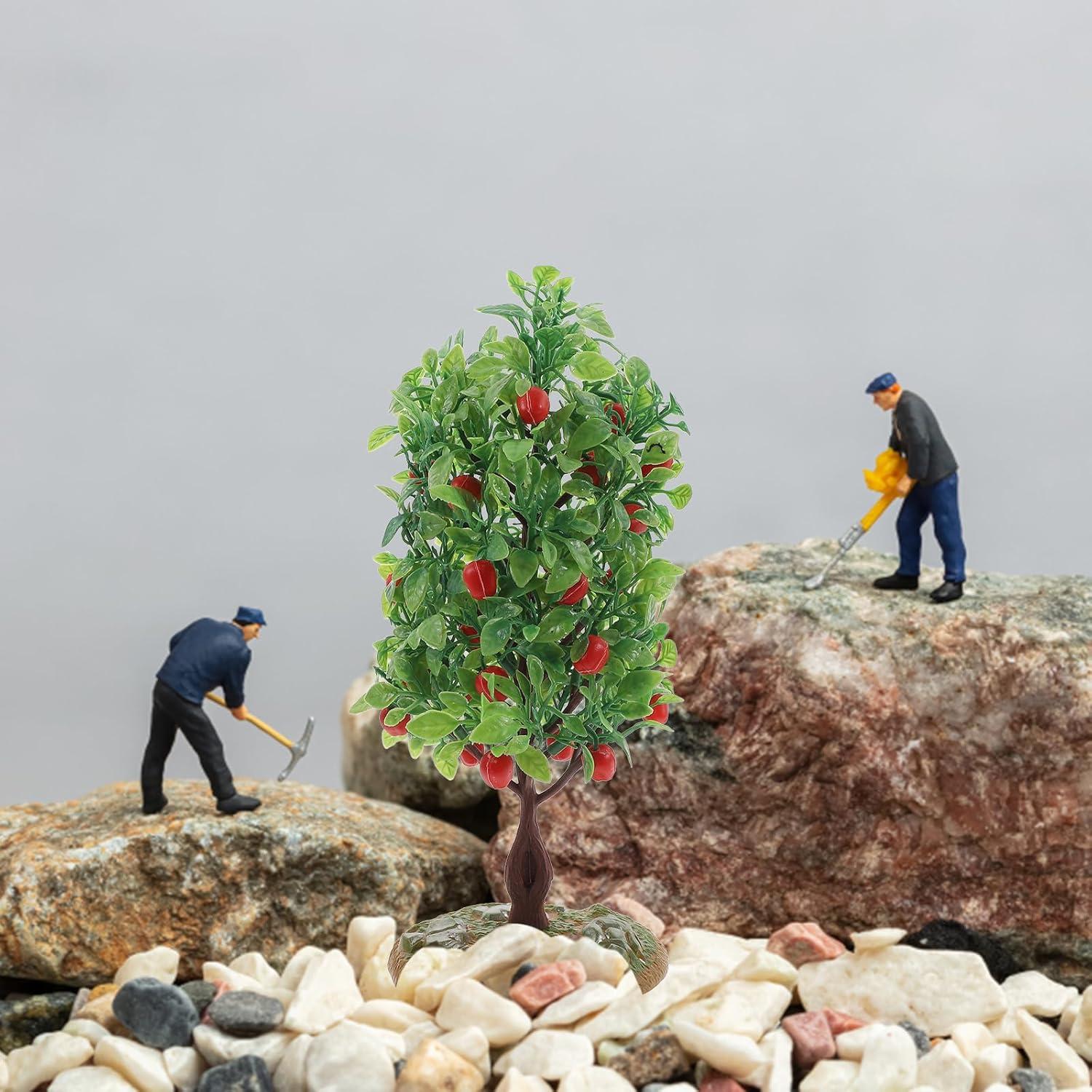 Mini Árbol Bonsái Artificial EXCEART Verde 21x10.5 cm